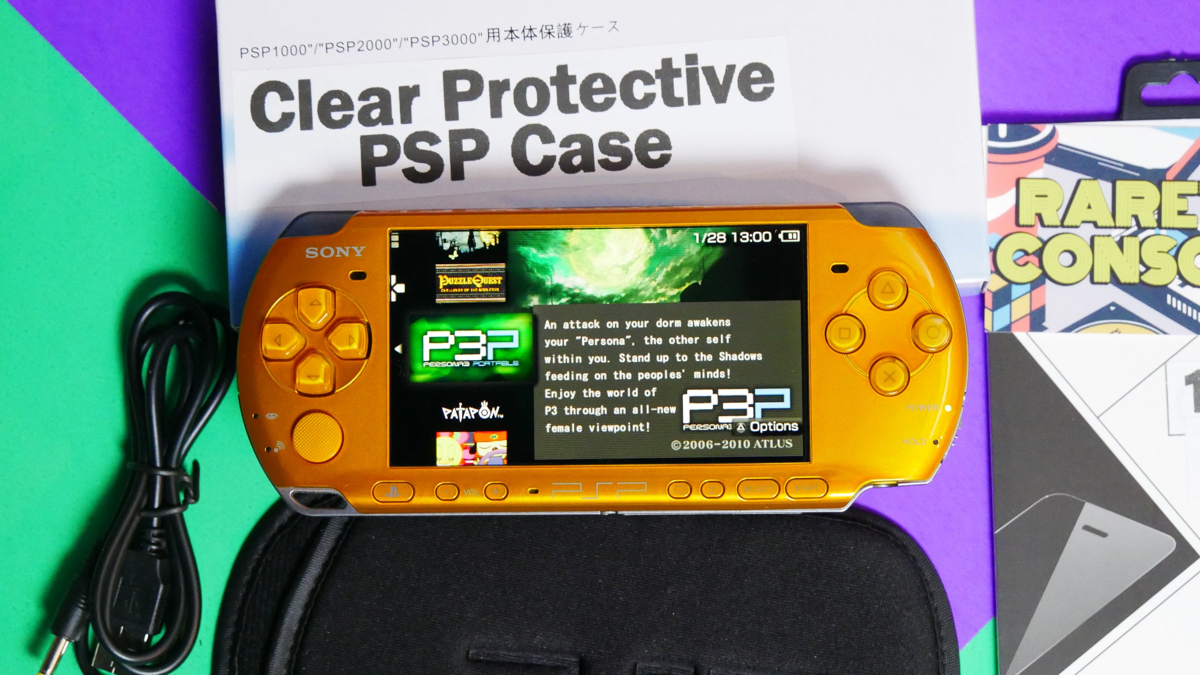 Yellow Sony Playstation Portable PSP 3000 | Raretro Consoles