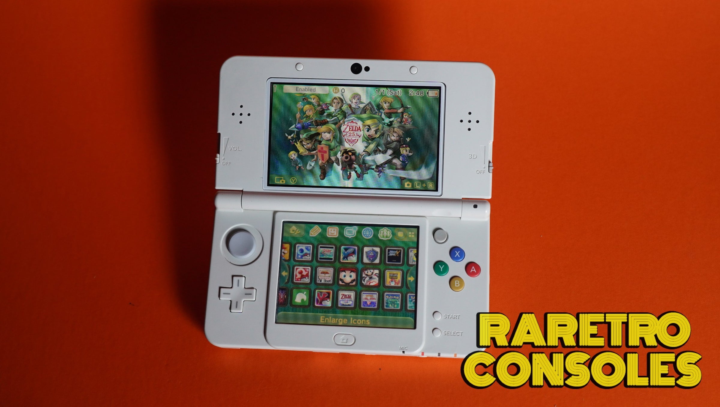 New Nintendo 3DS with Custom Legend of Zelda Plates | Raretro Consoles
