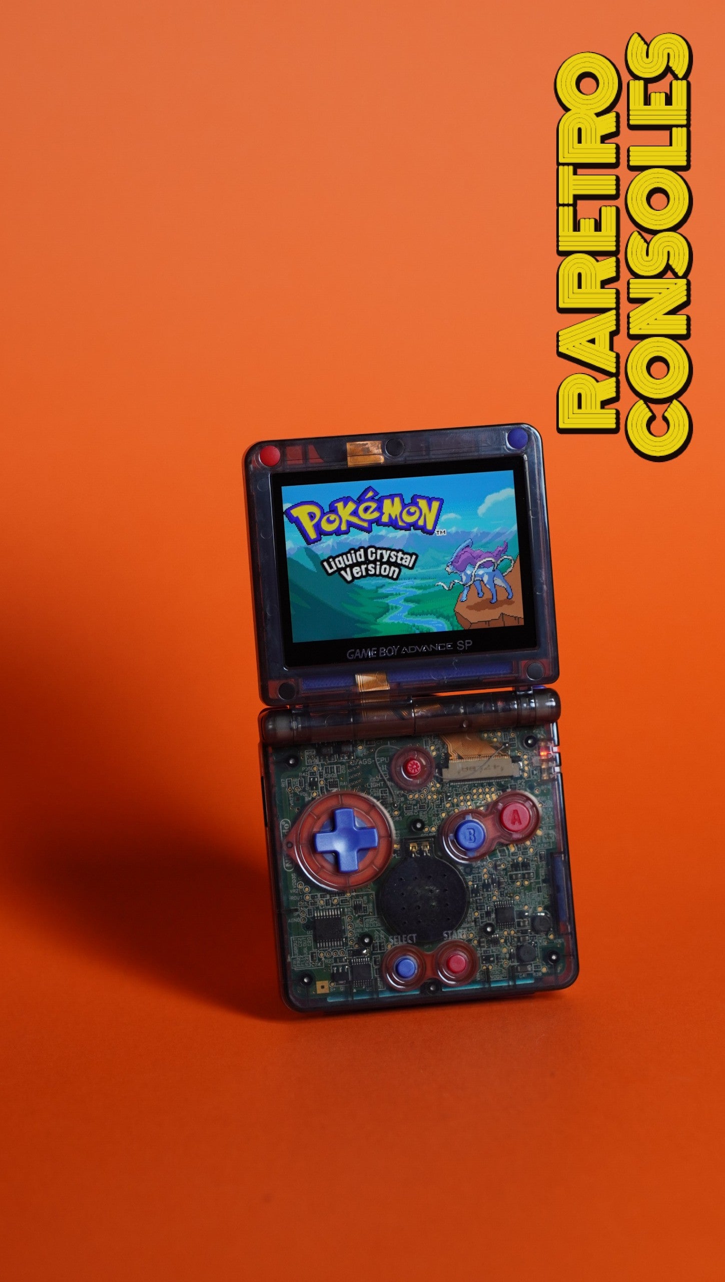 Riftbreaker Garchomp Game Boy Advance SP with Backlit IPS Screen