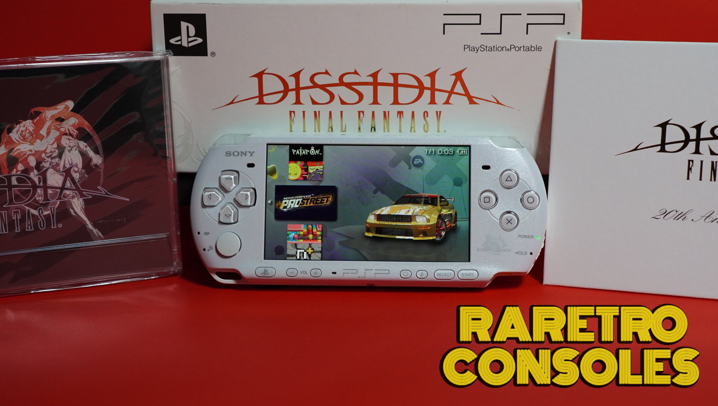 PlayStation Portable - PSP 3000 ディシディア FF 20th アニバーサリー　リミテッド Sony PSP 3000 Final Fantasy Dissidia 20th Anniversary