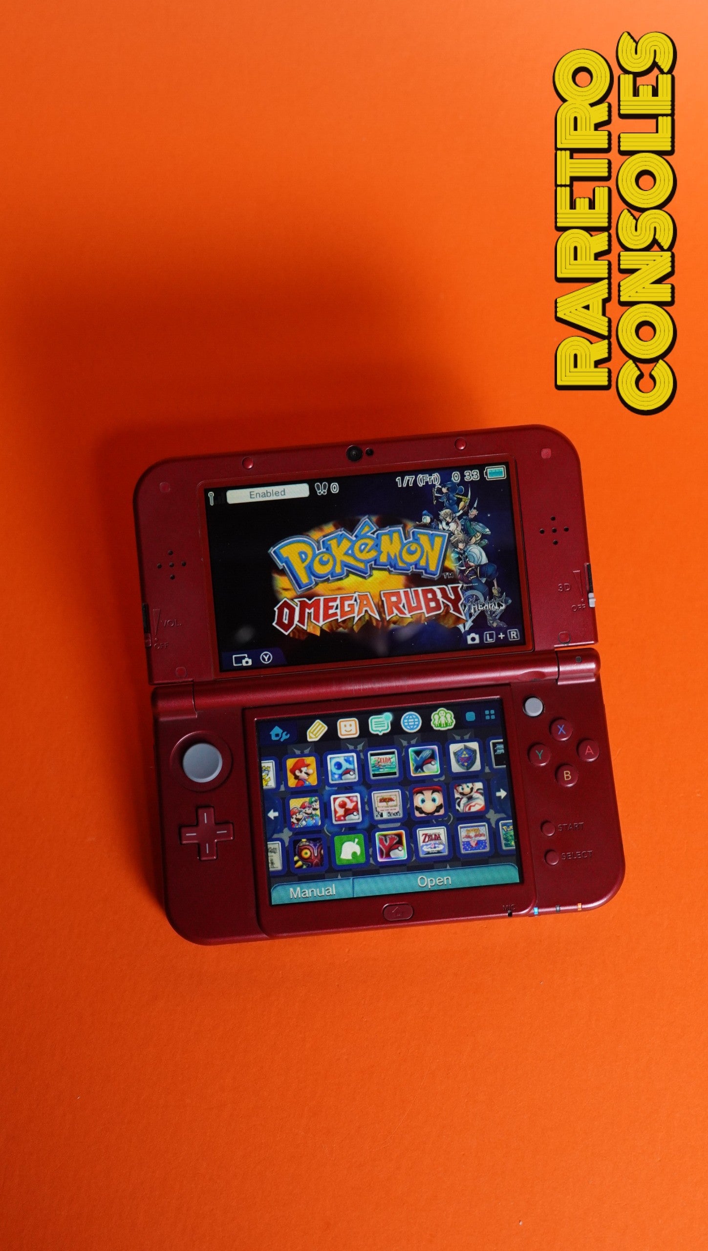 Ultimate Dual IPS & USB C Metallic Red New Nintendo 3DS XL