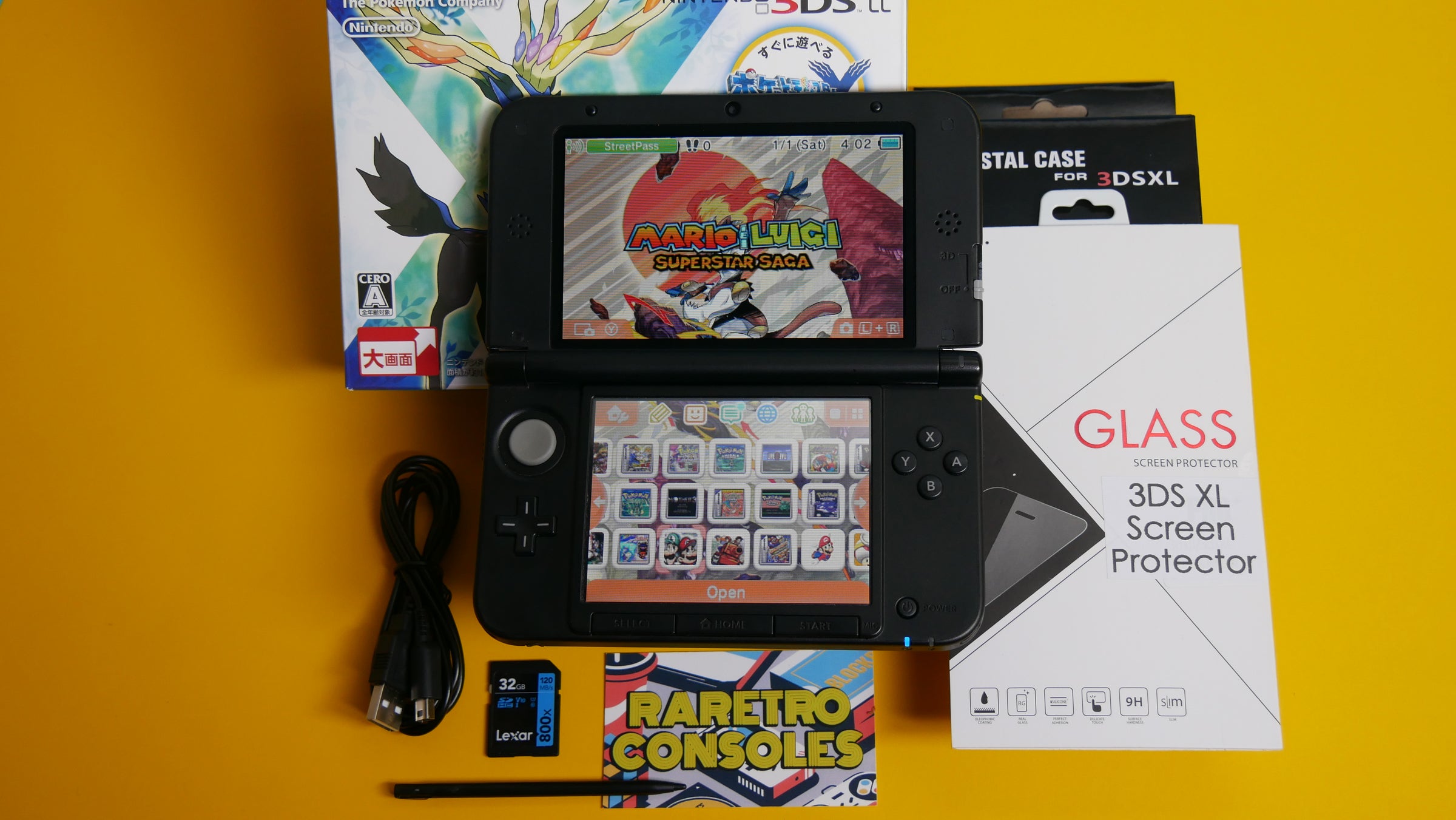 Nintendo 3DS XL Pokémon X and Y Limited Edition with Box | Raretro