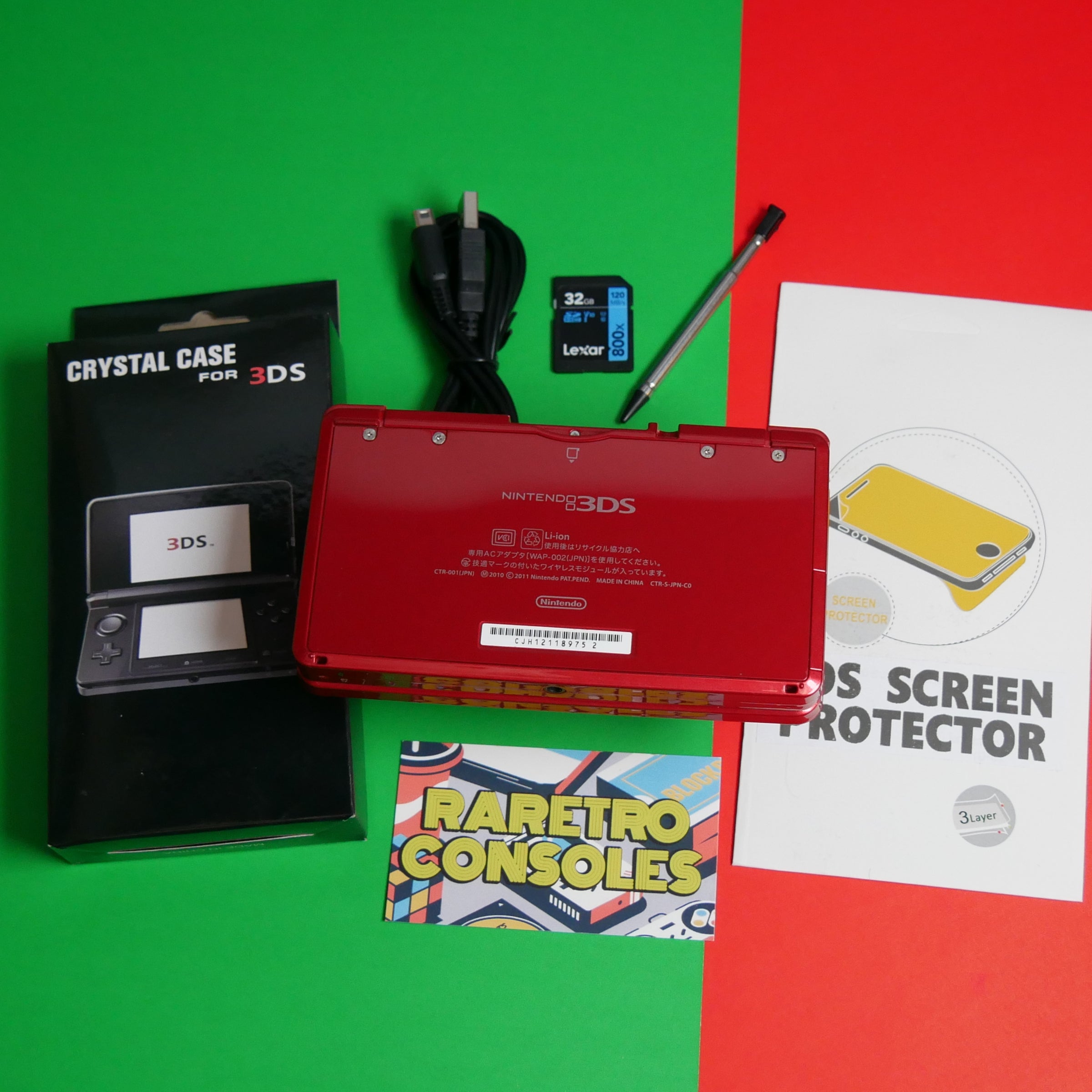 Metallic Red Nintendo 3DS | Raretro Consoles