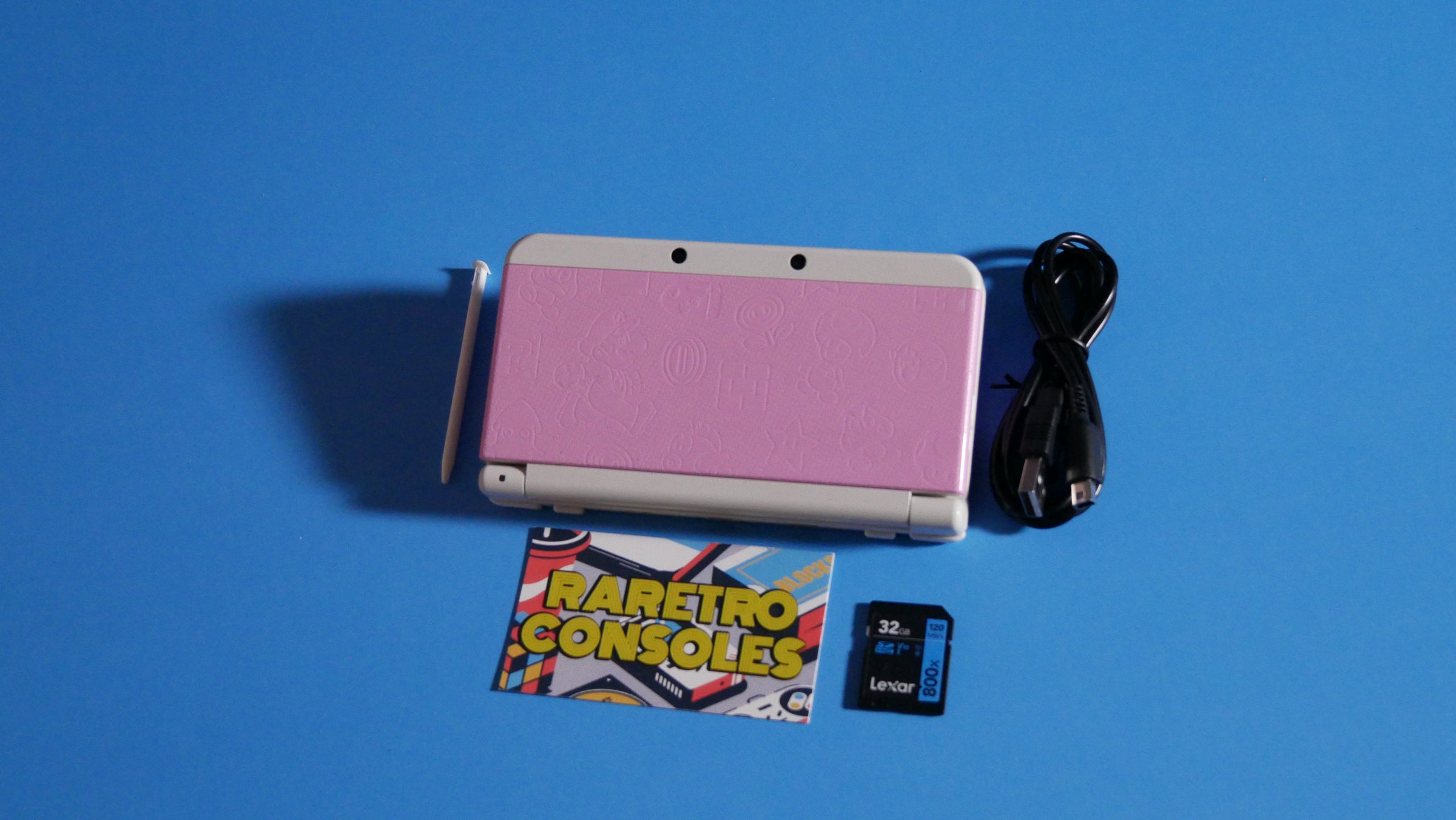 Nintendo Switch nintendo 3DS New Nintendo 3DS in White with No. 025 Pink Mario Embossed Plates
