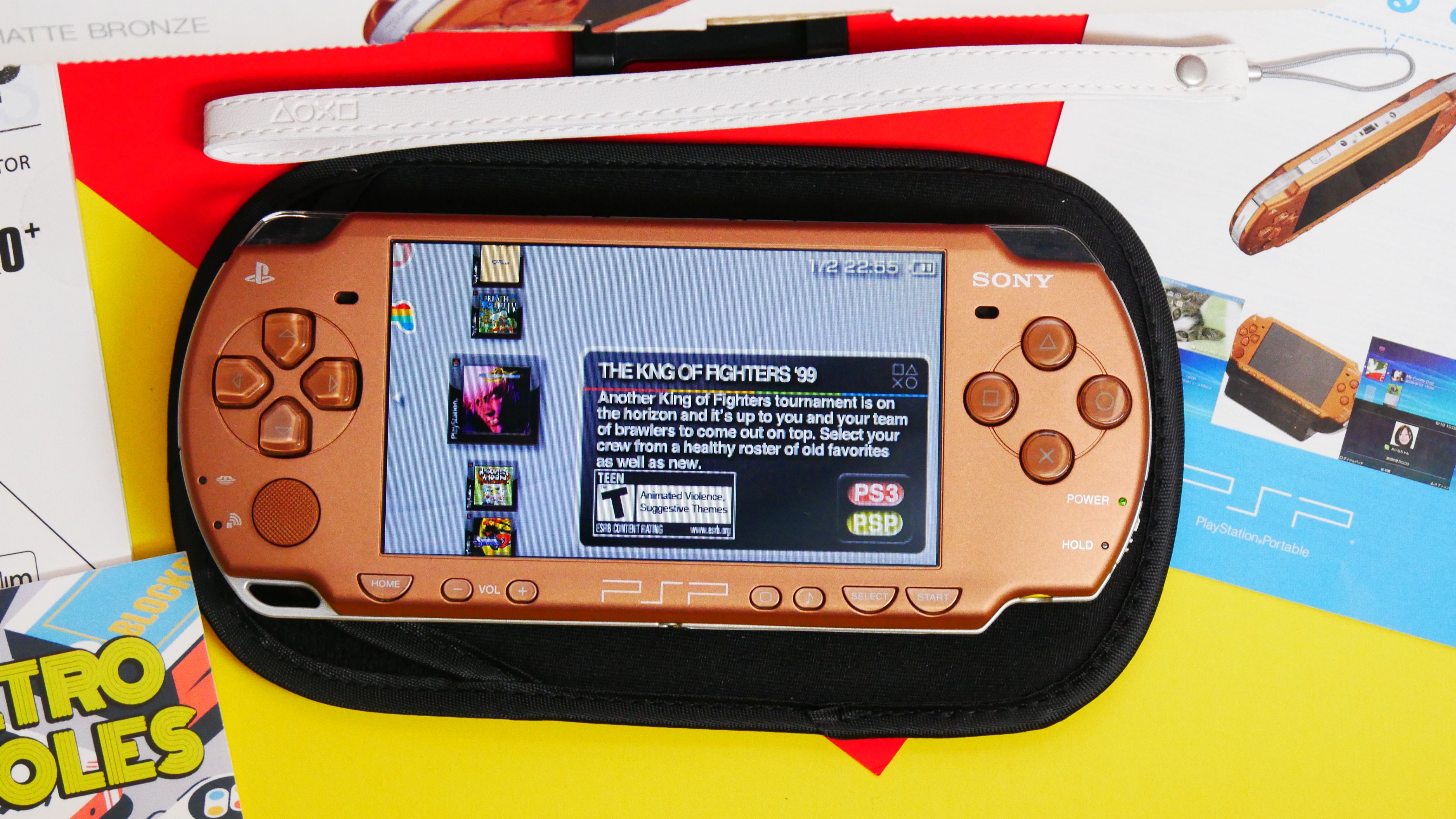 Sony PlayStation Portable PSP 2000 Matte Bronze with box | Raretro 