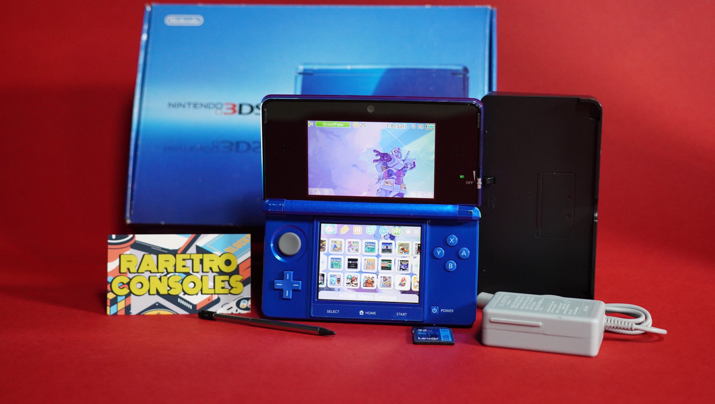 Nintendo 3DS in Cobalt Blue with box | Raretro Consoles