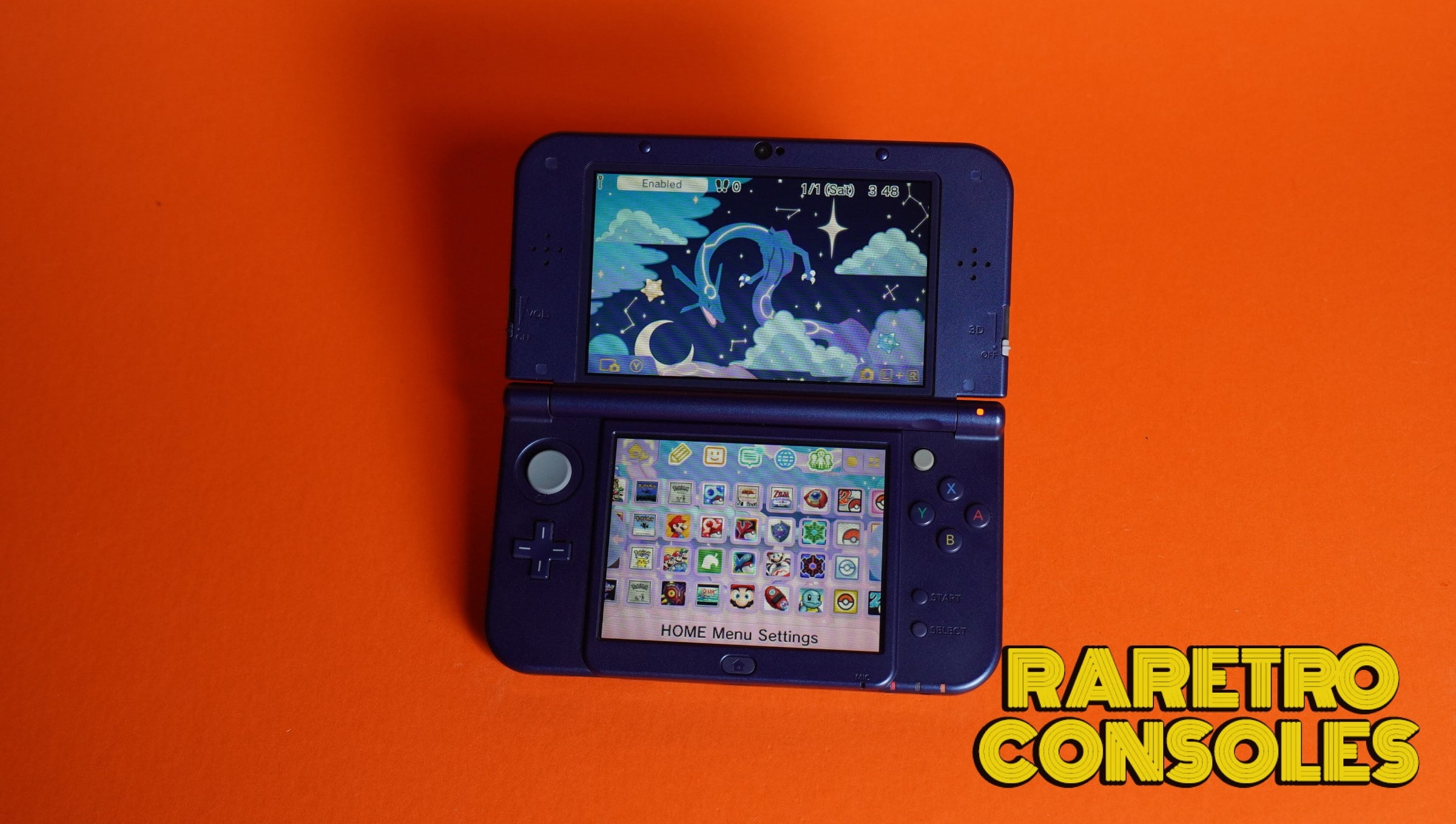 Ultimate Dual IPS Galaxy New 3DS XL with USB C | Raretro Consoles