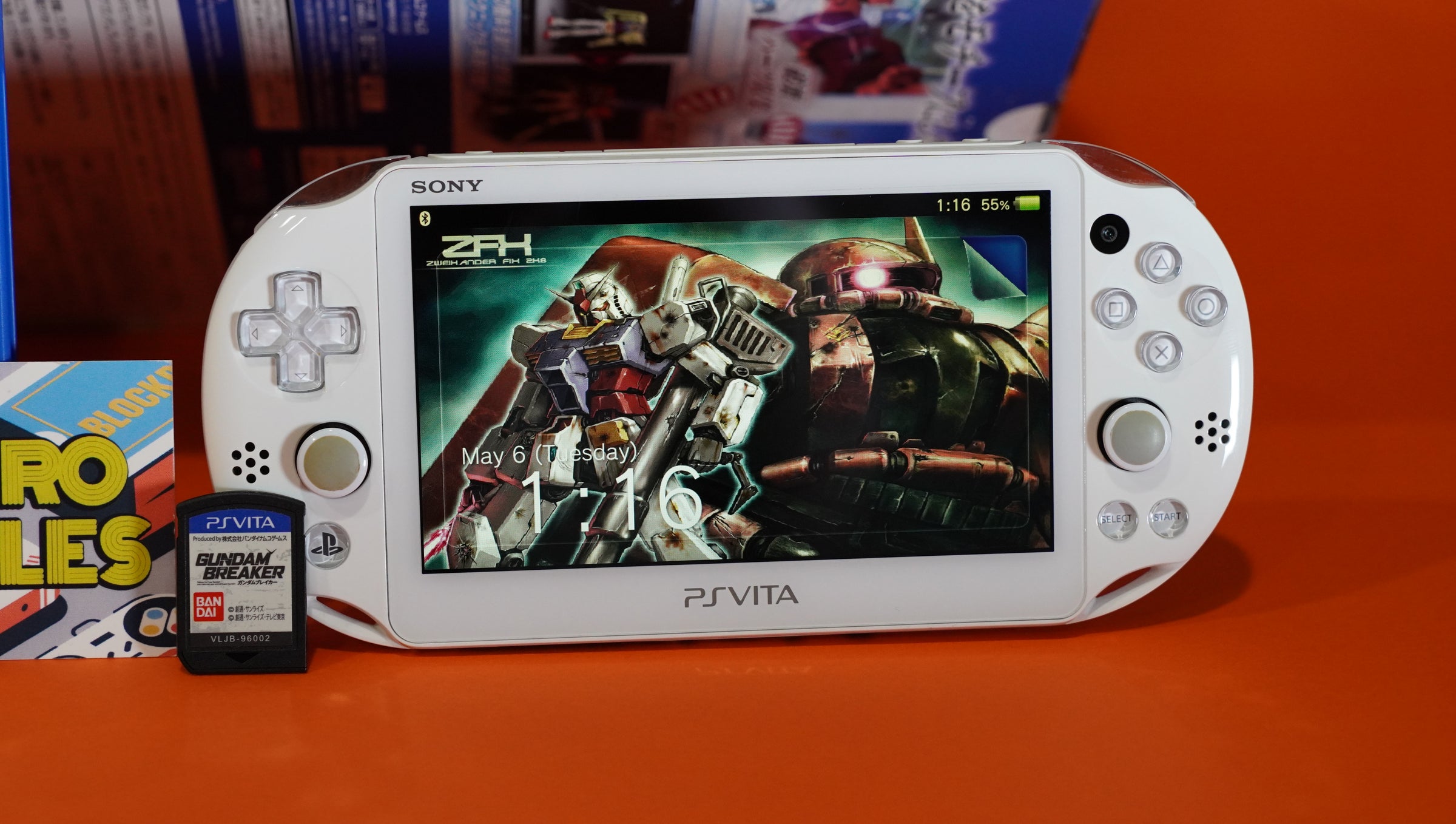 福袋・半額ポスター - クリーニング屋さん専用の通 PlayStation Vita Slim 2000 Gundam Breaker with Box Limited 携帯用ゲーム機本体