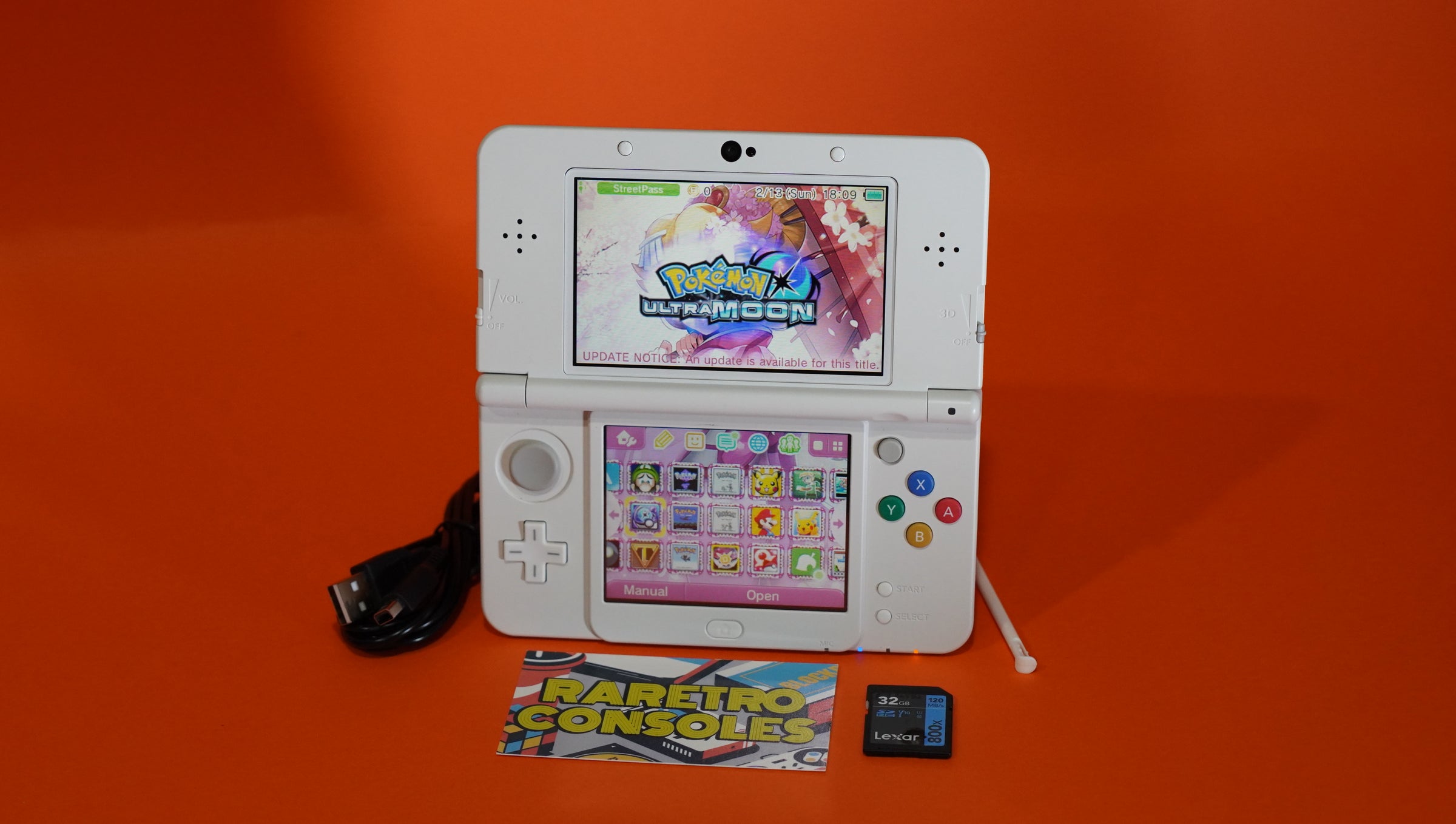 New Nintendo 3DS with No. 003 Princess Peach Plates | Raretro Consoles