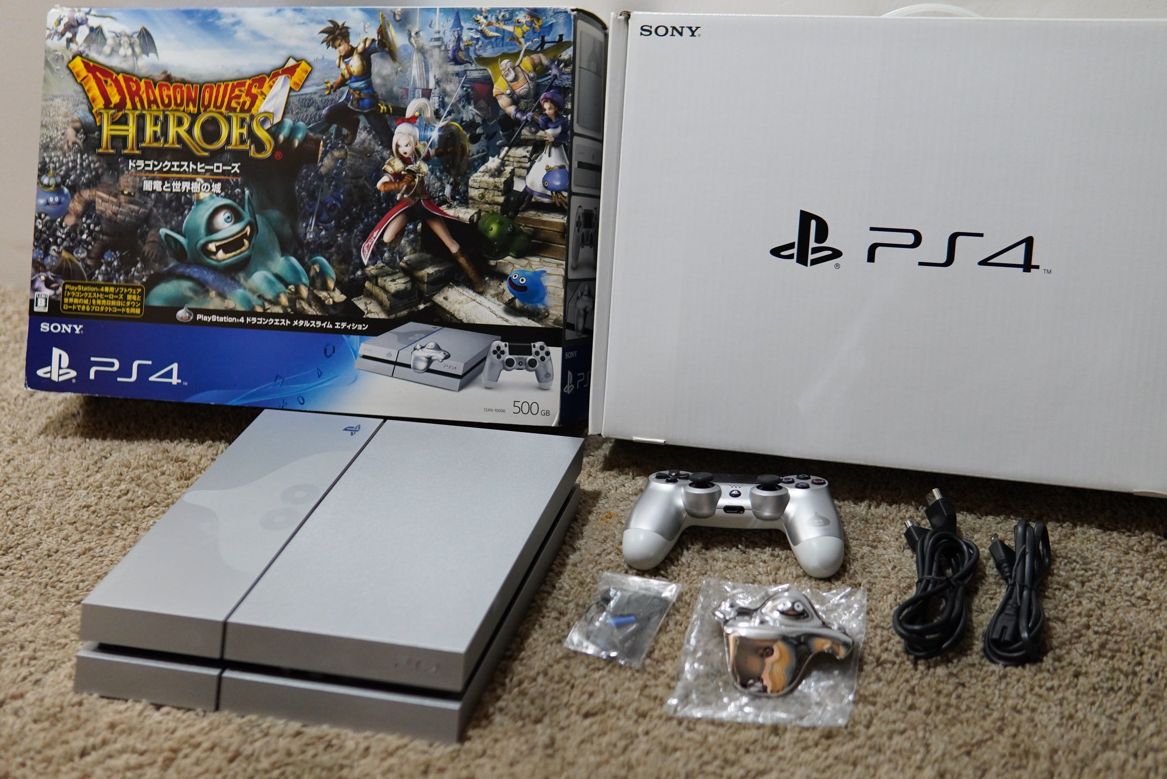 Sony PlayStation 4 Console Dragon Quest Metal Slime Edition With 