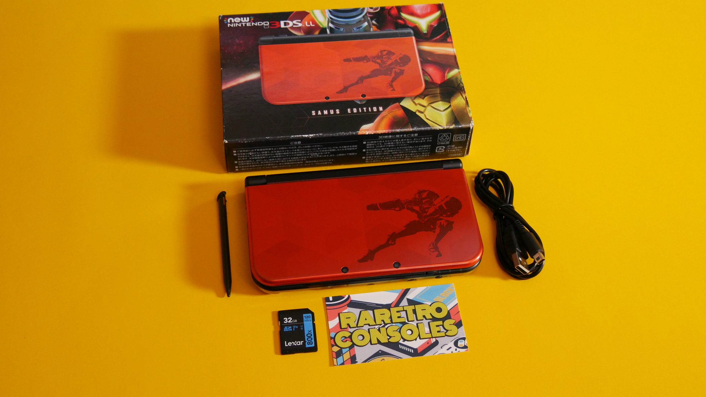 New Nintendo 3DS XL Metroid Samus Limited Edition With Box