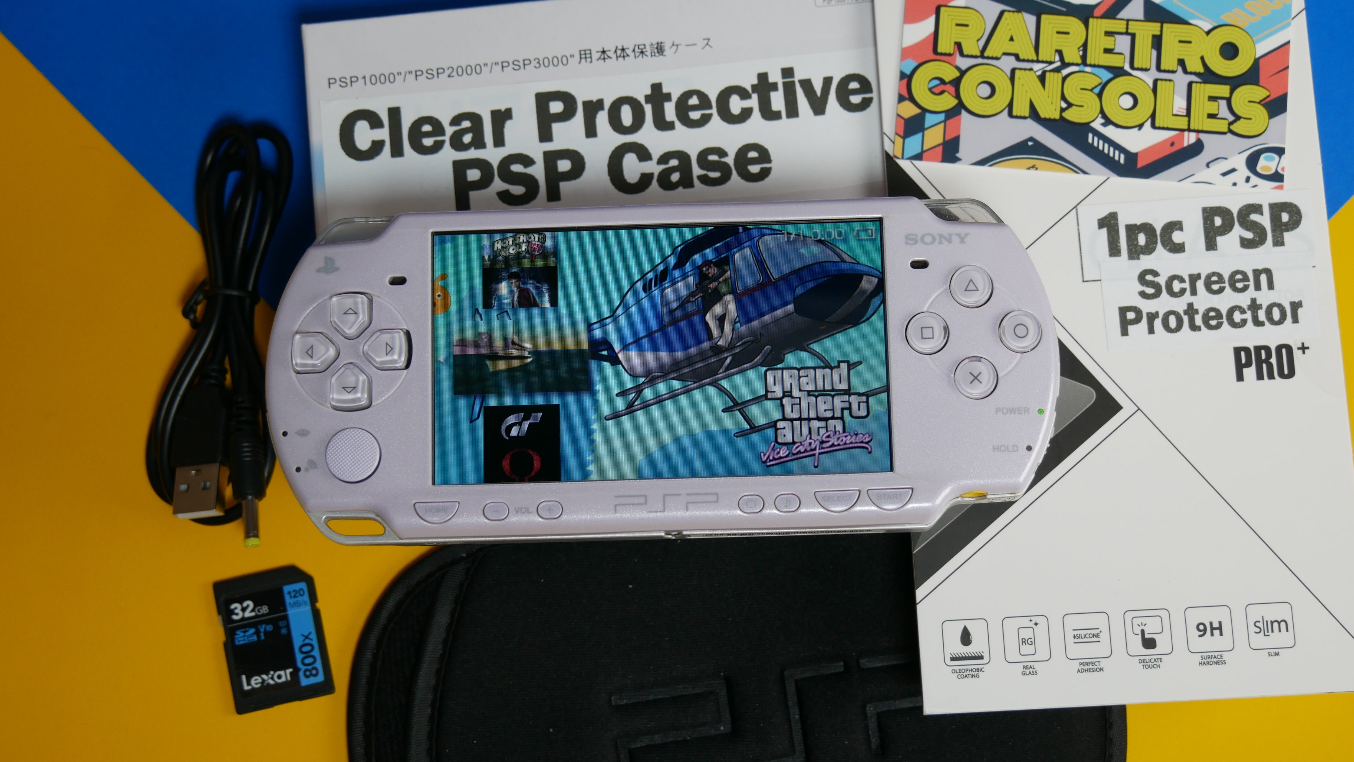 Sony PlayStation Portable PSP 2000 Lavender Purple | Raretro