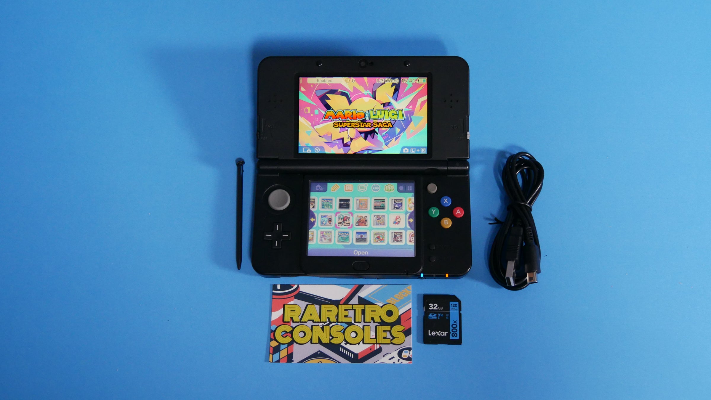 New Nintendo 3DS with No. 053 Boo Clouds Plates | Raretro