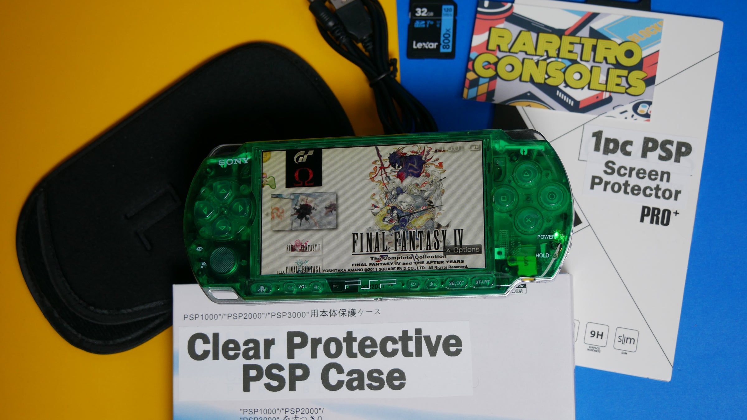 Sony PlayStation PSP 3000 in Transparent Clear Green | Raretro