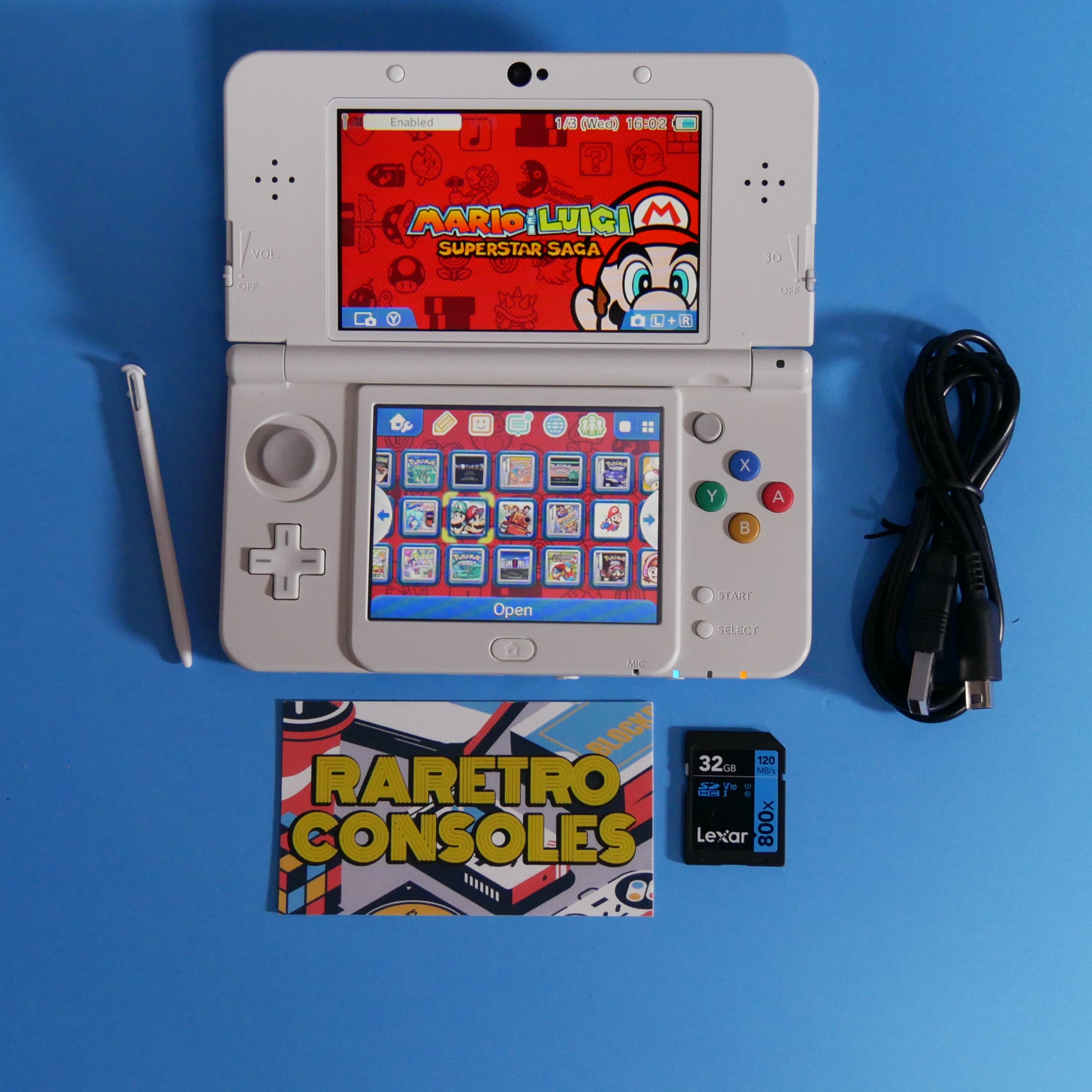 New Nintendo 3DS With Docomo Picasso Mario Plates | Raretro Consoles