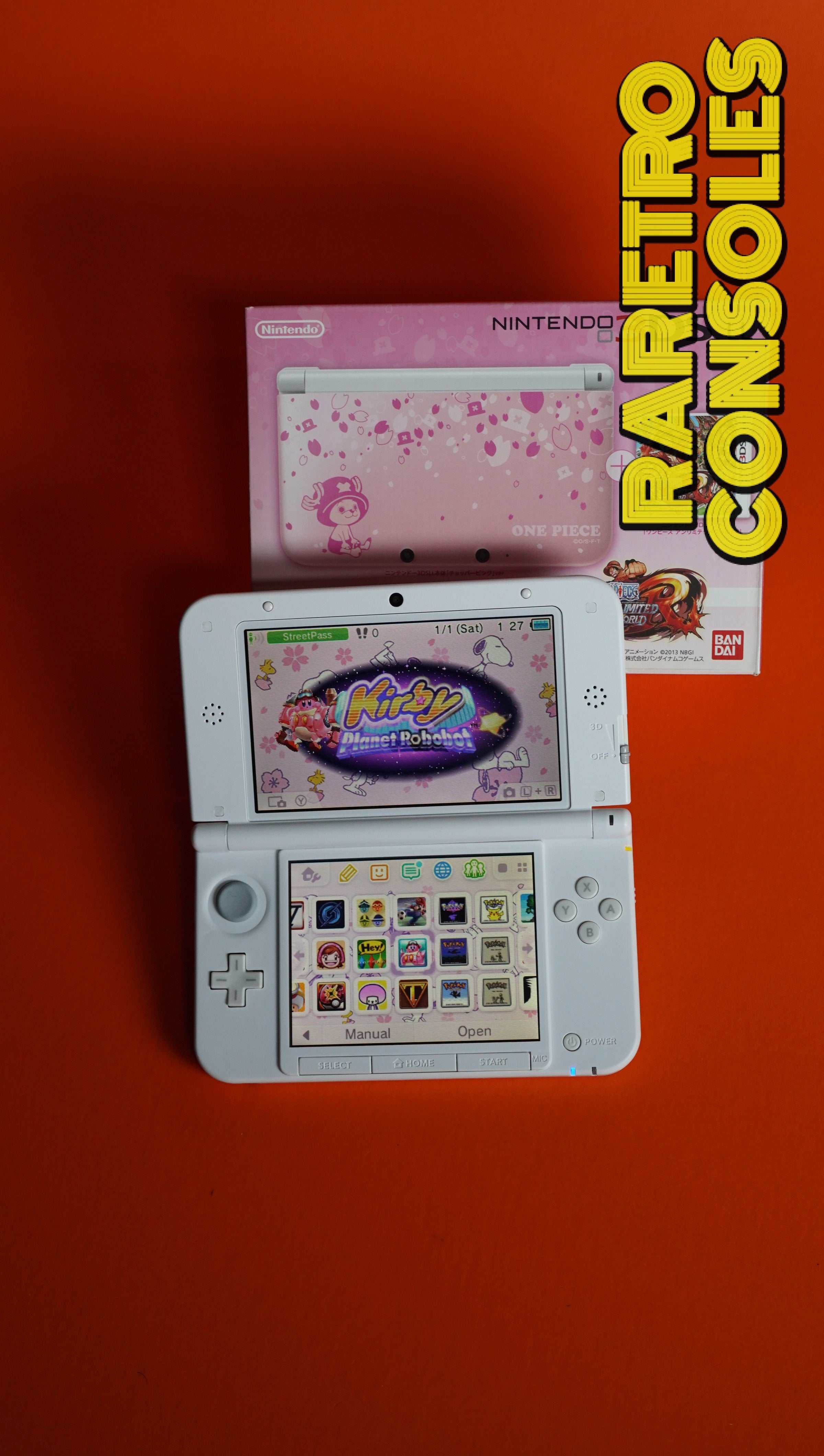 One Piece Chopper Pink Limited Edition Nintendo 3DS XL with Box 