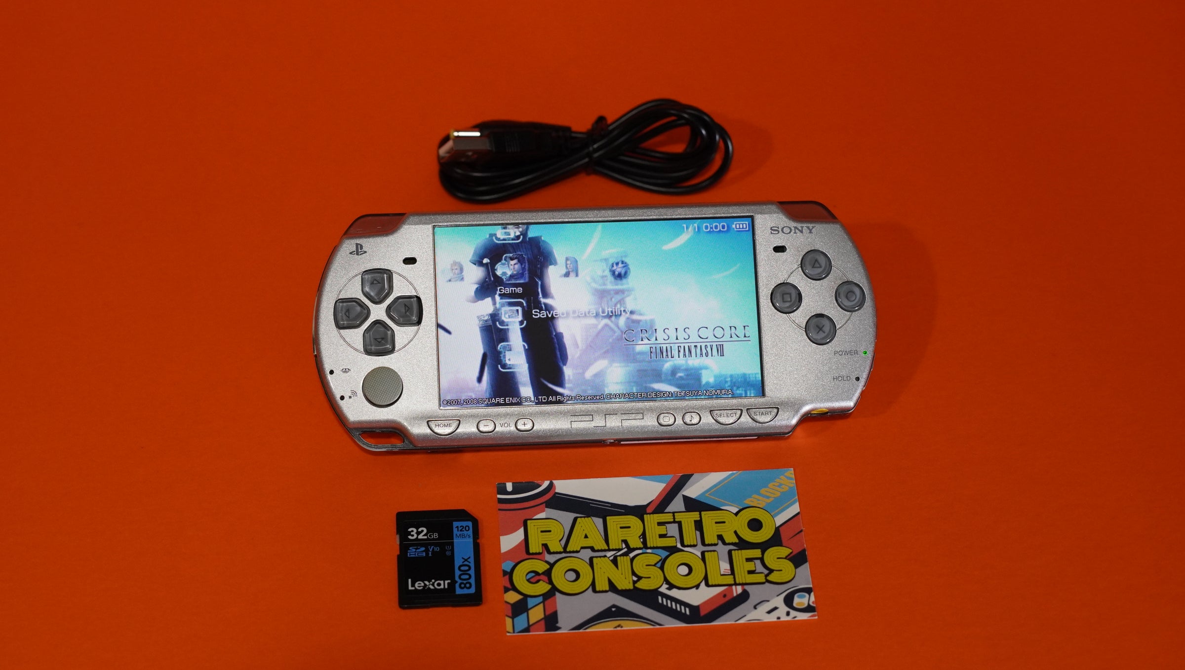 Final Fantasy Crisis Core 10th Anniversary Sony PSP 2000 LE with