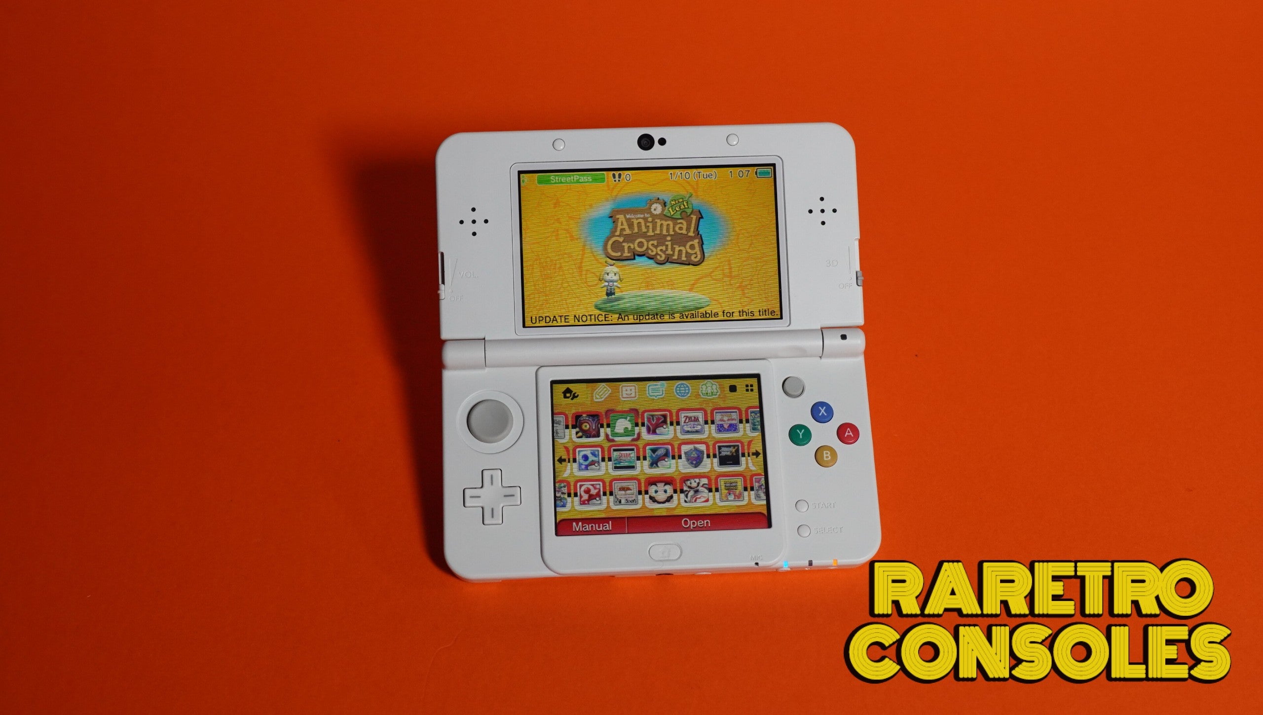 New Nintendo 3DS In White with No. 009 Yellow Plates | Raretro