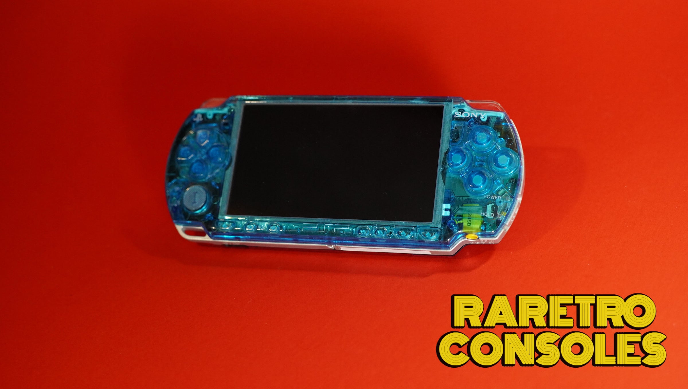 Transparent Clear Blue Sony PlayStation PSP 3000 | Raretro Consoles