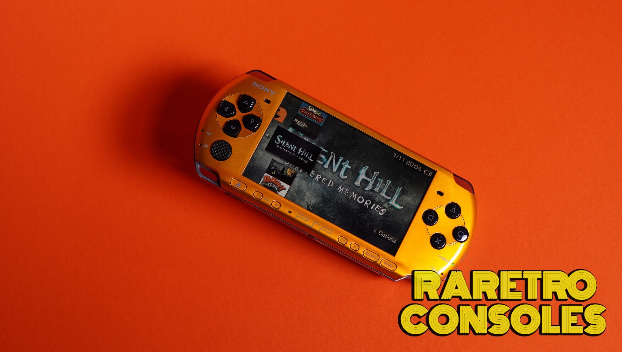 Yellow Sony Playstation Portable PSP 3000 | Raretro Consoles