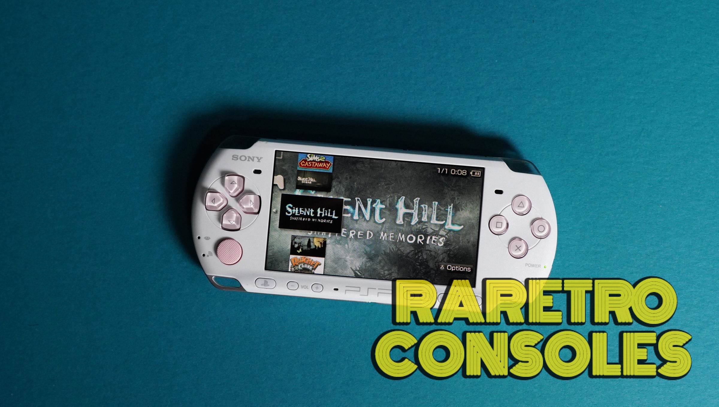 Pearl White x Pink PSP 3000 PlayStation Portable | Raretro Consoles