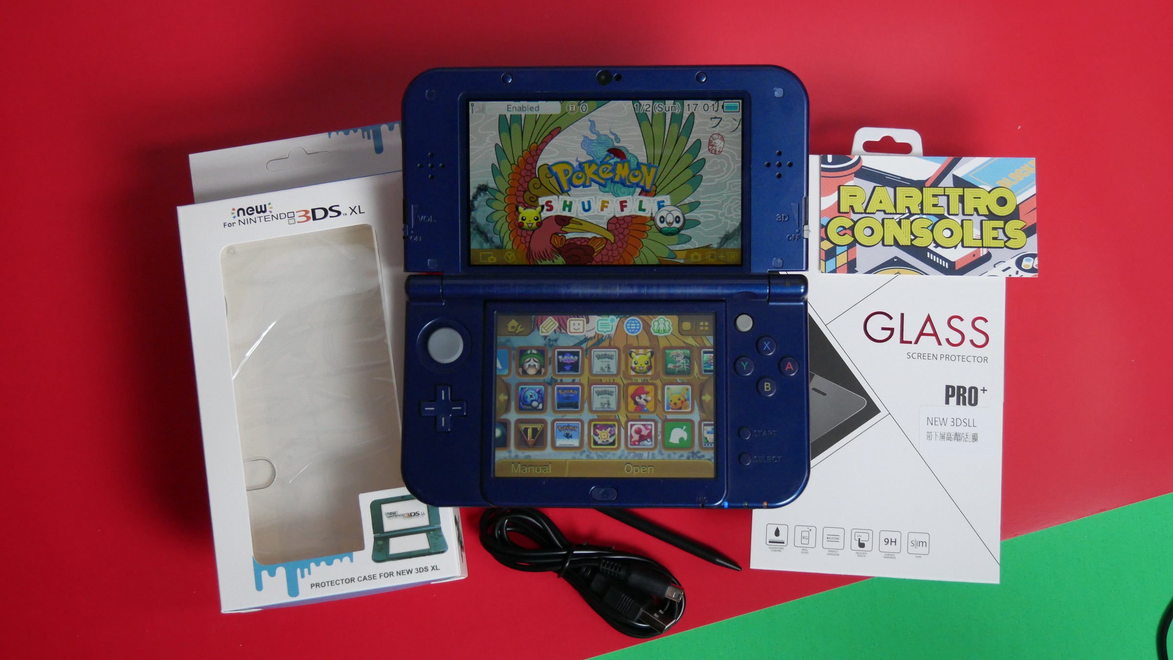 Dual IPS New Nintendo 3DS XL Galaxy Limited Edition | Raretro Consoles