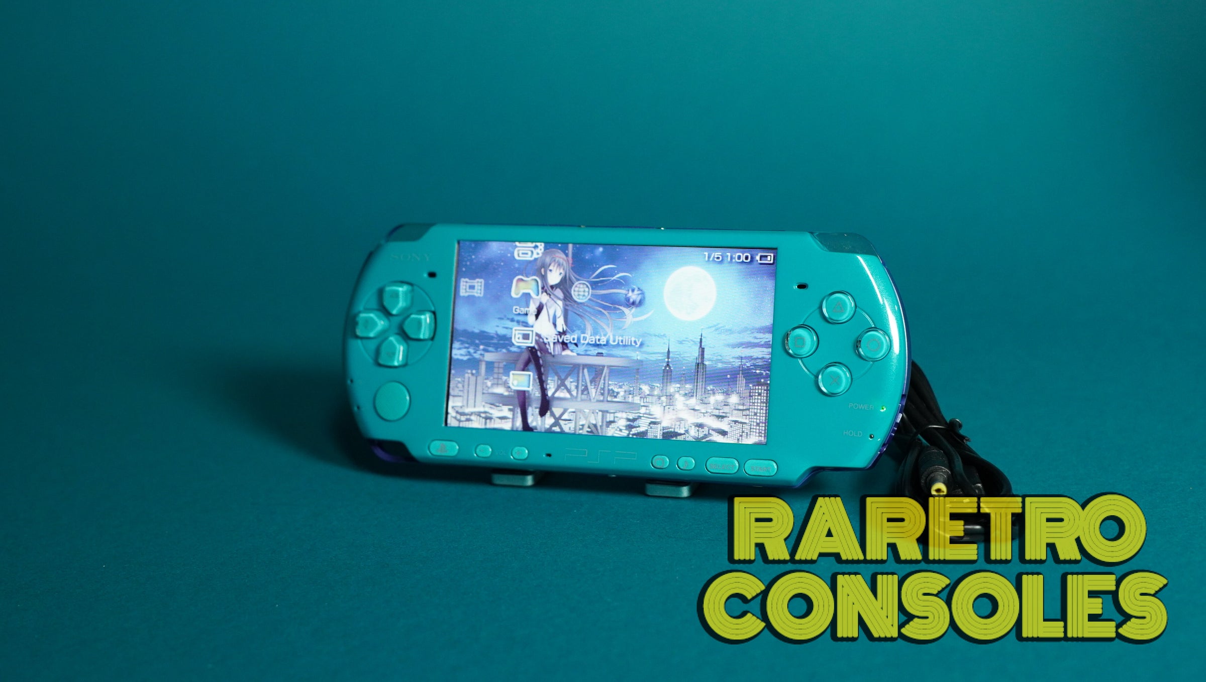 Turquoise Hatsune Miku Sony PlayStation Portable PSP 3000