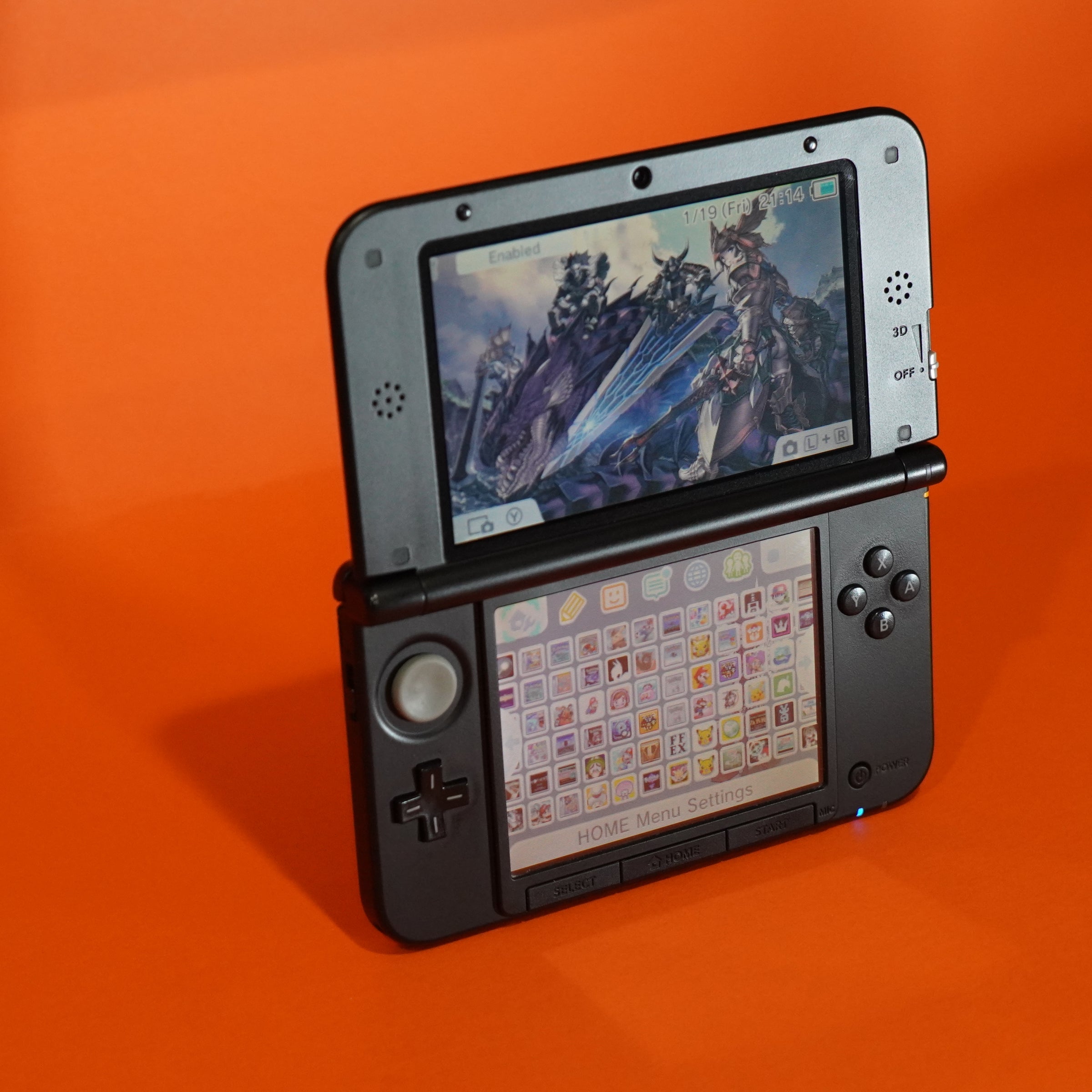 Nintendo 3DS XL Monster Hunter 4 Rajang Gold with box | Raretro