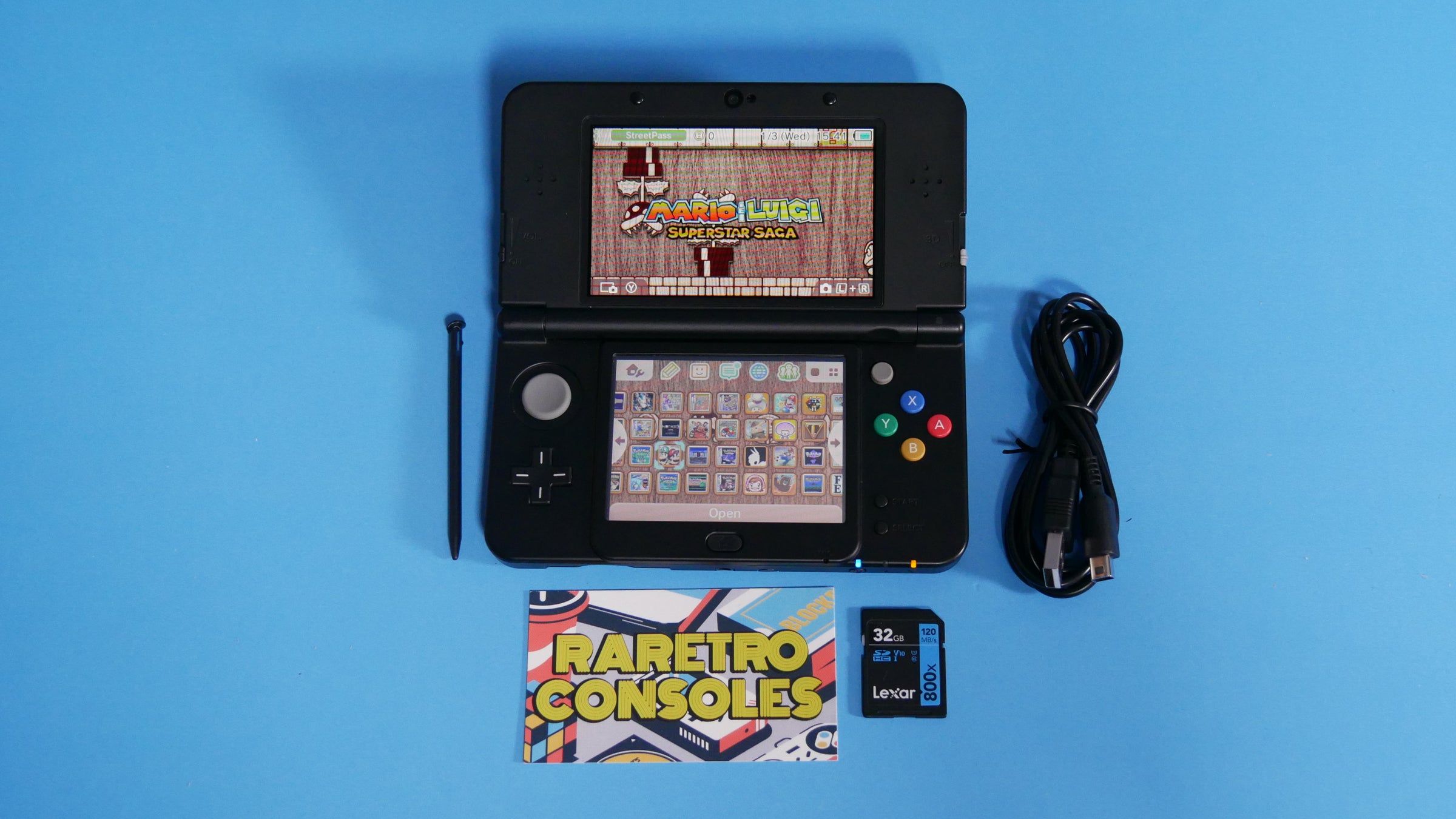 ニンテンドー 3DS New Nintendo 3DS No. 024 Wooden Super Mario Plates | Raretro Consoles