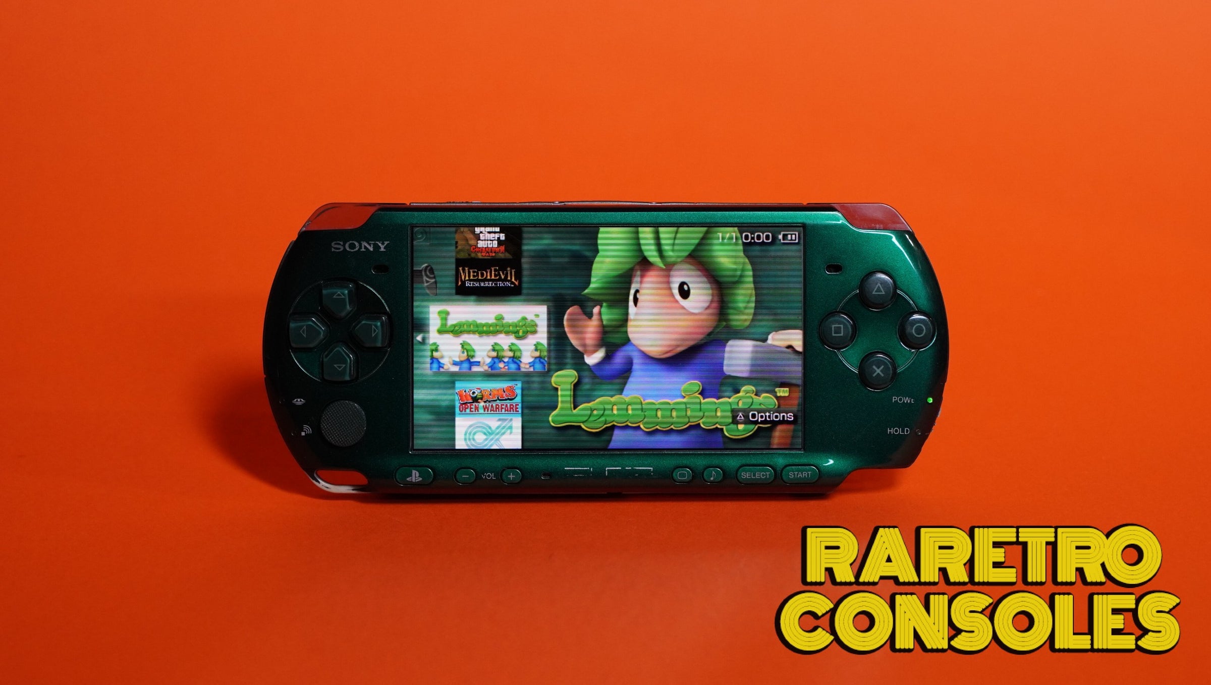 Spirited Green Sony PlayStation PSP 3000 | Raretro Consoles