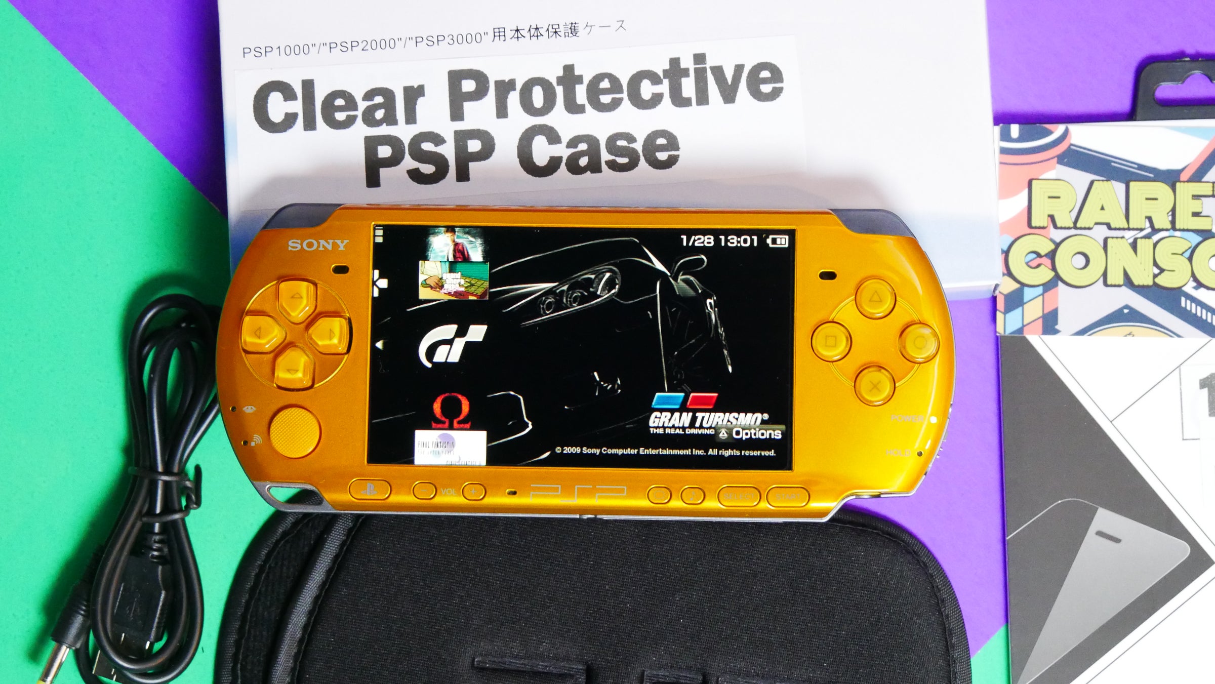 Yellow Sony Playstation Portable PSP 3000 | Raretro Consoles