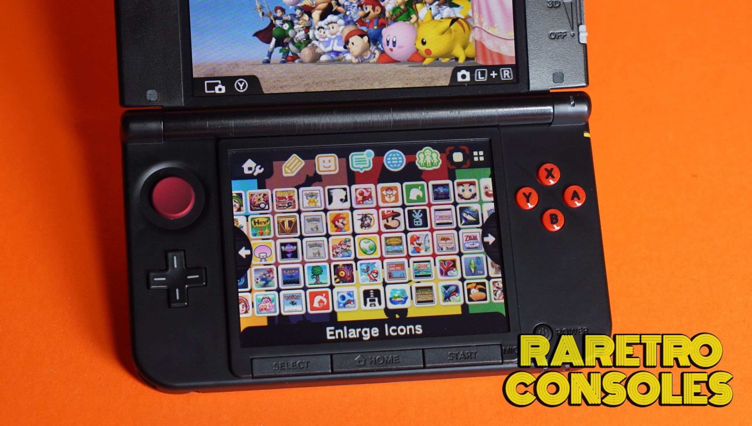 Super Smash Bros Nintendo 3DS XL with USB C & Custom L/R, ABXY Buttons ...