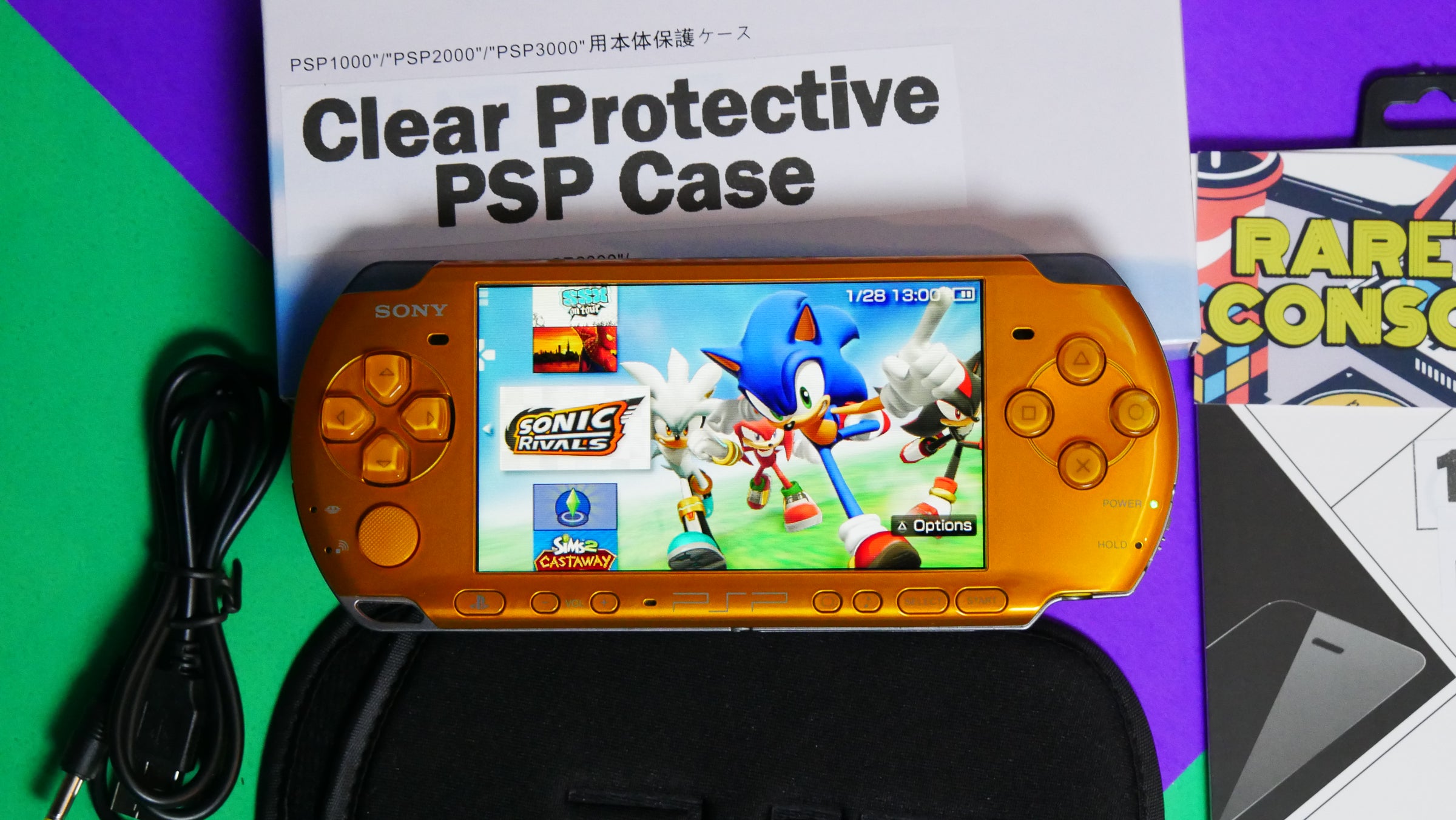 Yellow Sony Playstation Portable PSP 3000 | Raretro Consoles