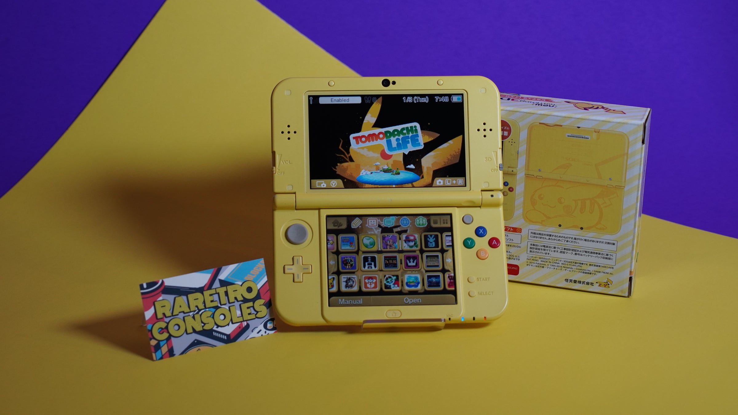 New Nintendo 3DS XL Pikachu Edition with Box | Raretro Consoles