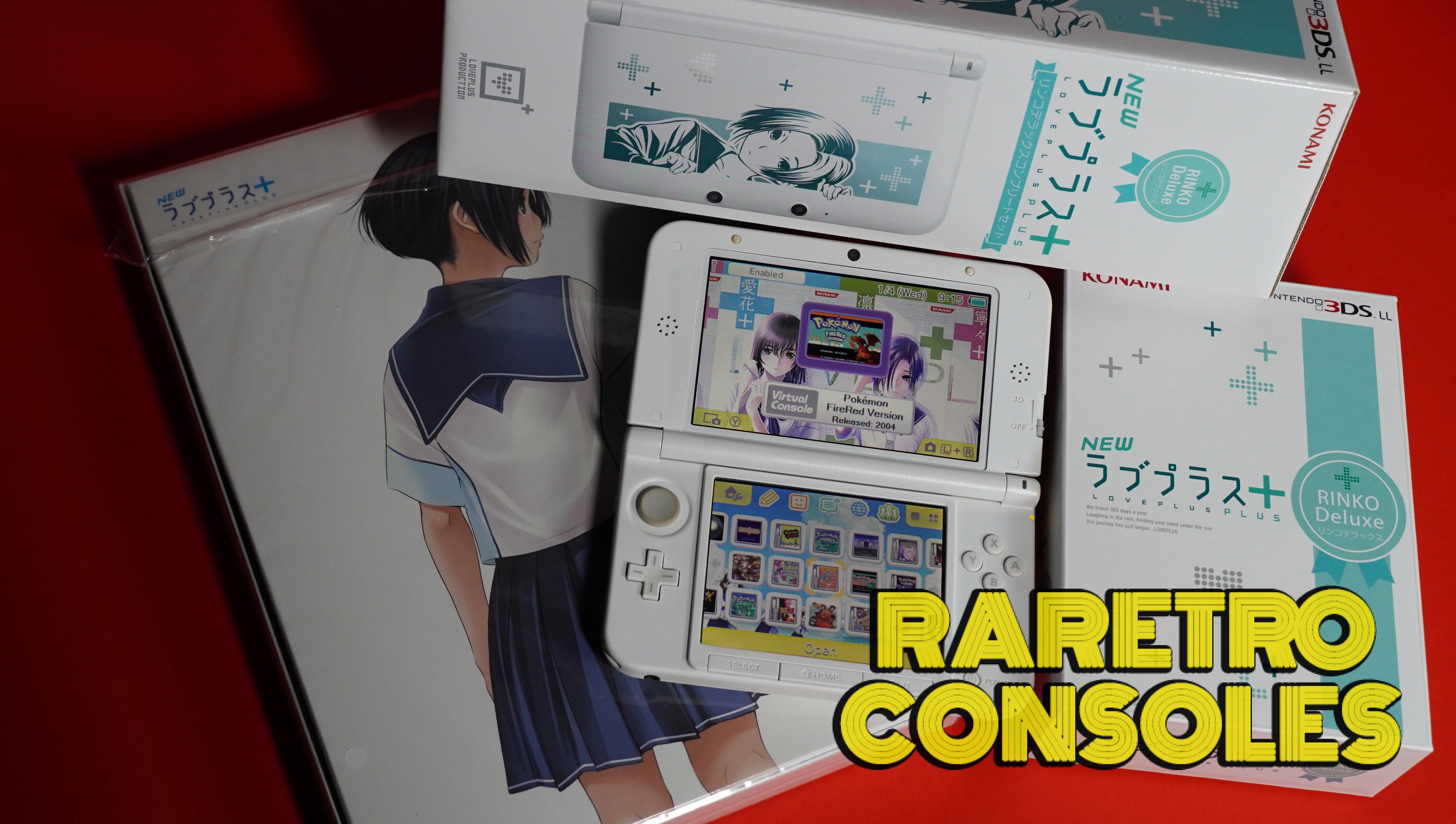 3DS豪華セット New Love Plus+ Rinko Deluxe Nintendo 3DS XL Console with Box