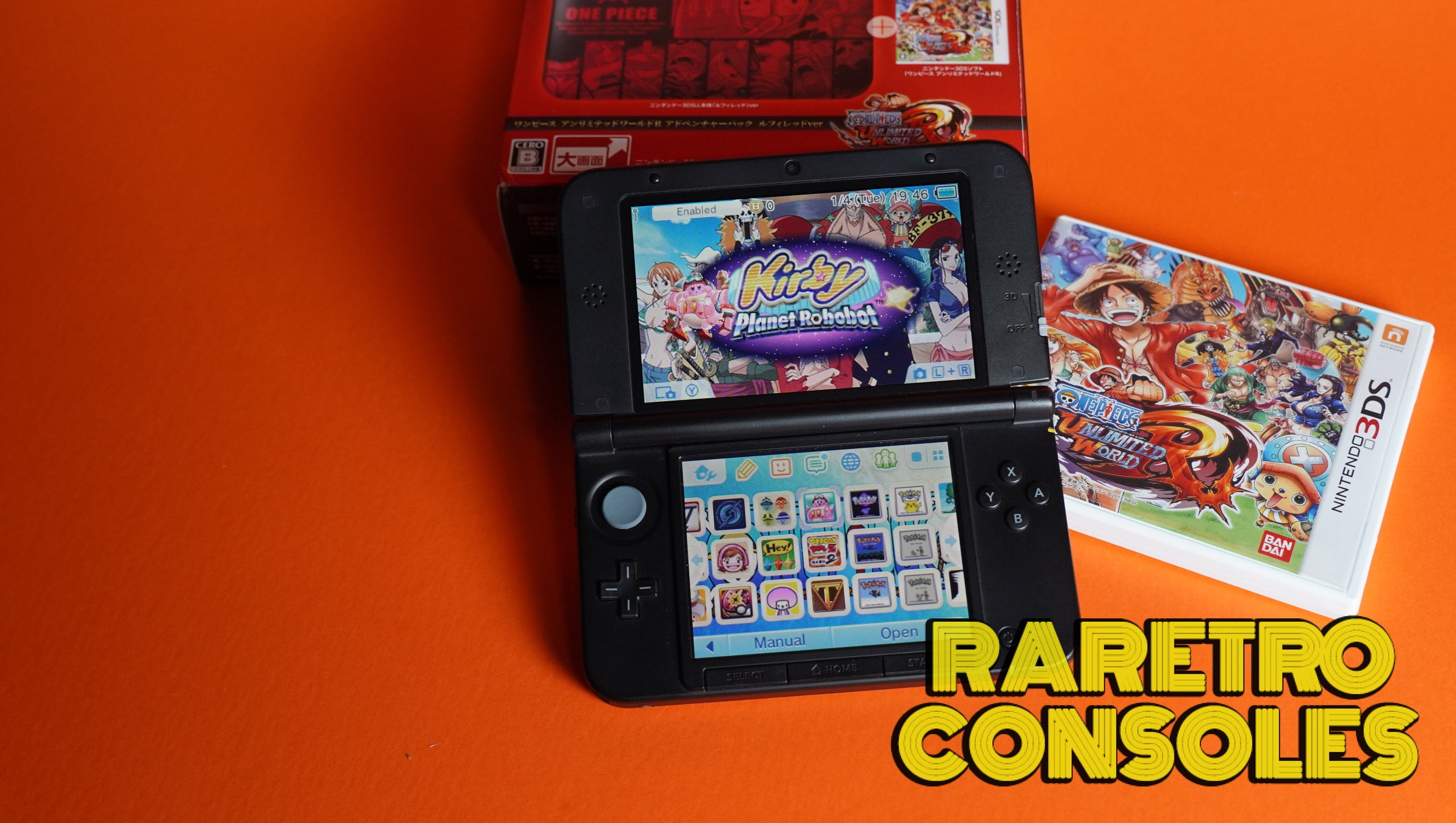 Nintendo 3DS XL One Piece Unlimited World Adventure Luffy Red With