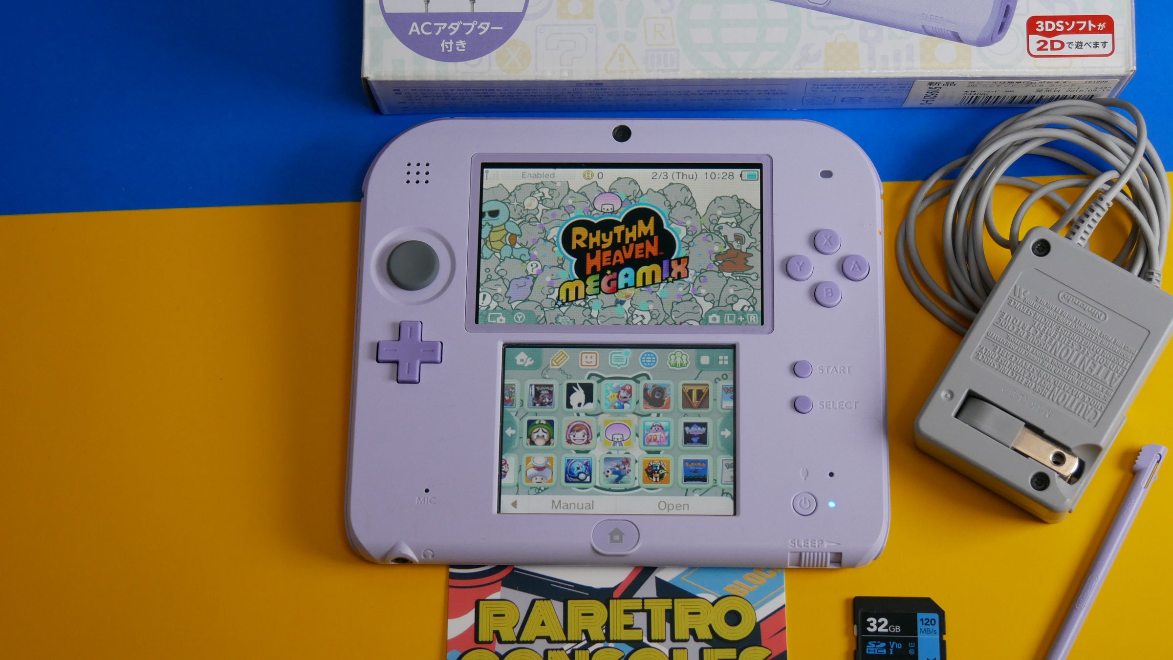新品 Nintendo2DS ラベンダー Nintendo 2DS in Lavender Purple With Box - Japanese