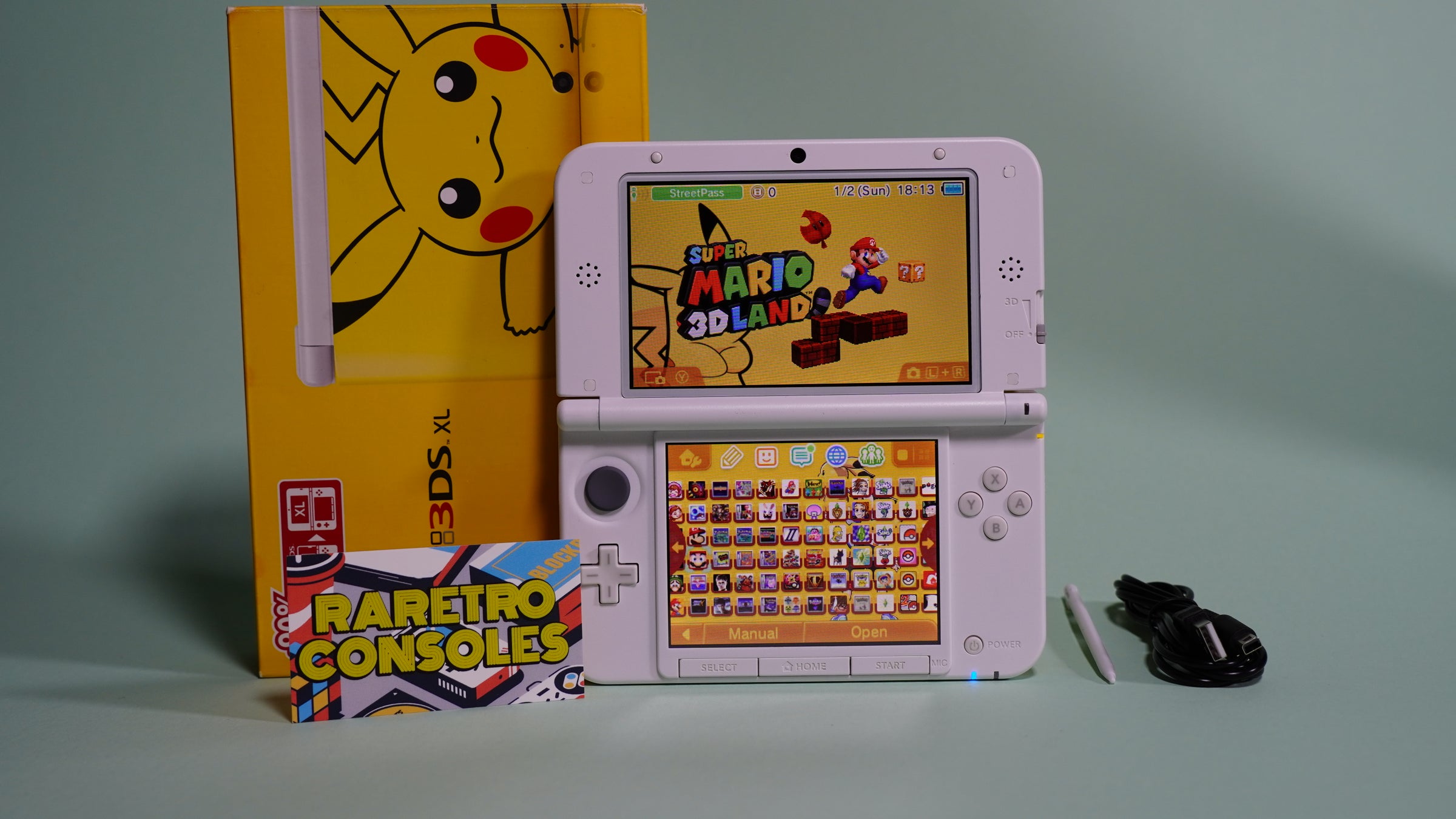 Pikachu Nintendo 3DS XL Pokemon Center Limited Edition With
