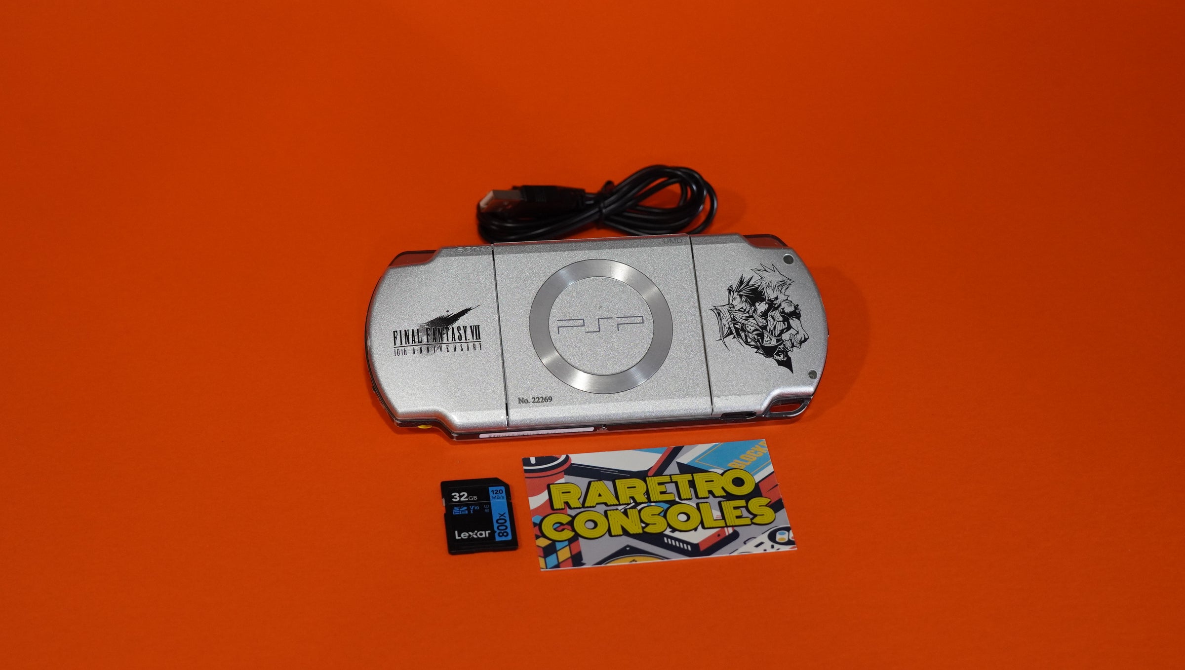 Final Fantasy Crisis Core 10th Anniversary Sony PSP 2000 LE with