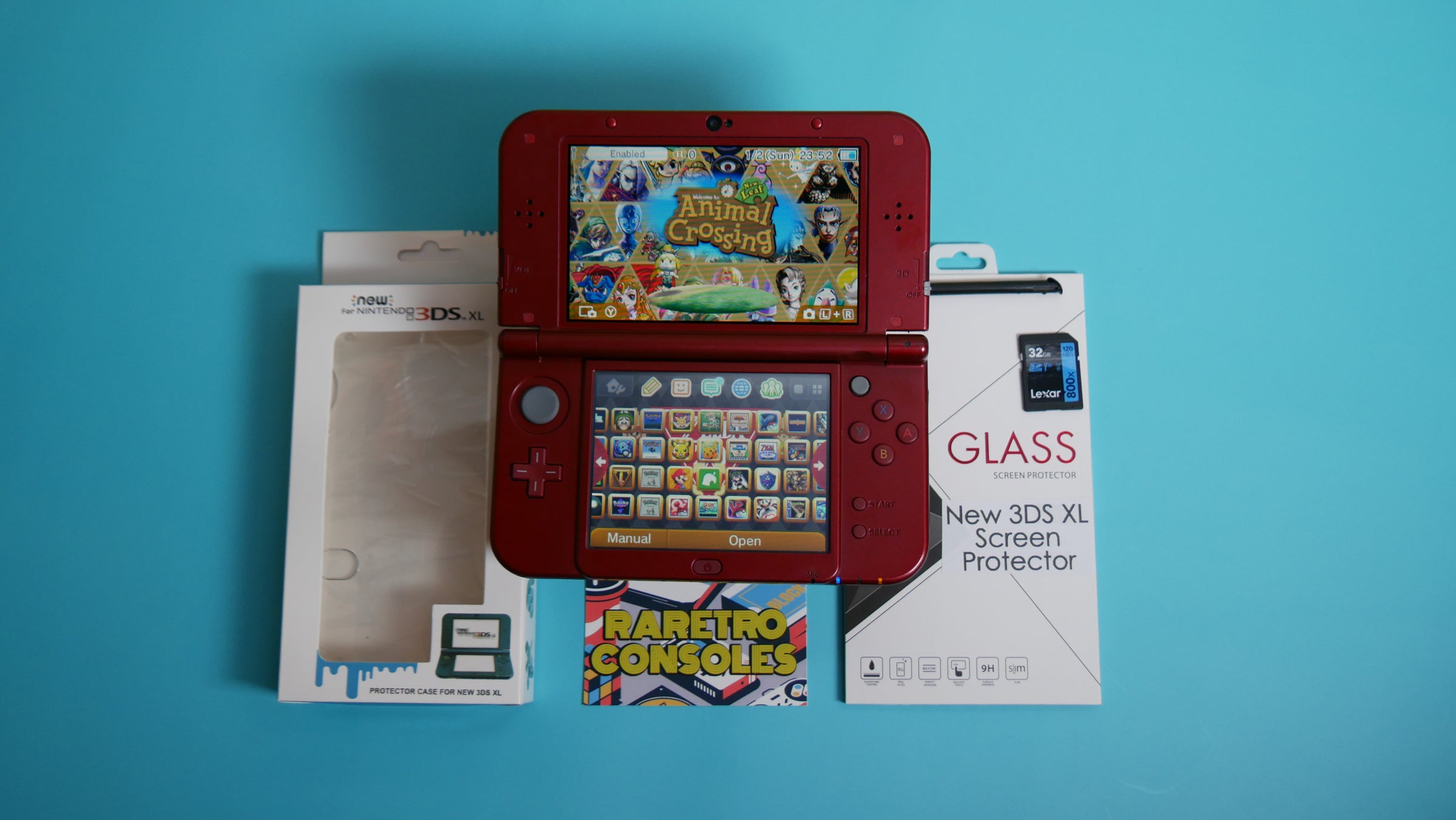 Nintendo New 3DS XL in Metallic Red | Raretro Consoles