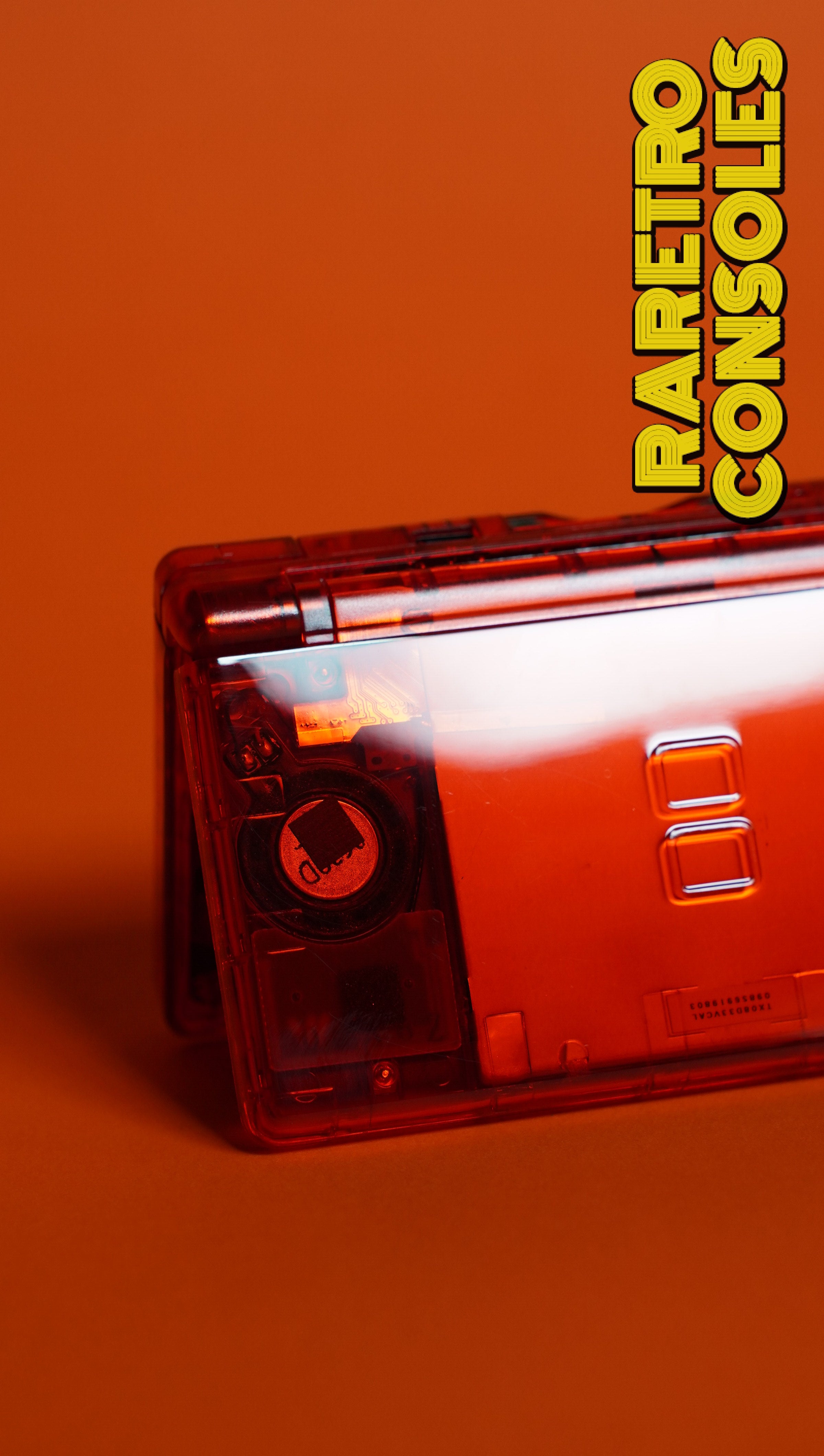 Custom Nintendo DS Lite Transparent Red Shell | Raretro Consoles