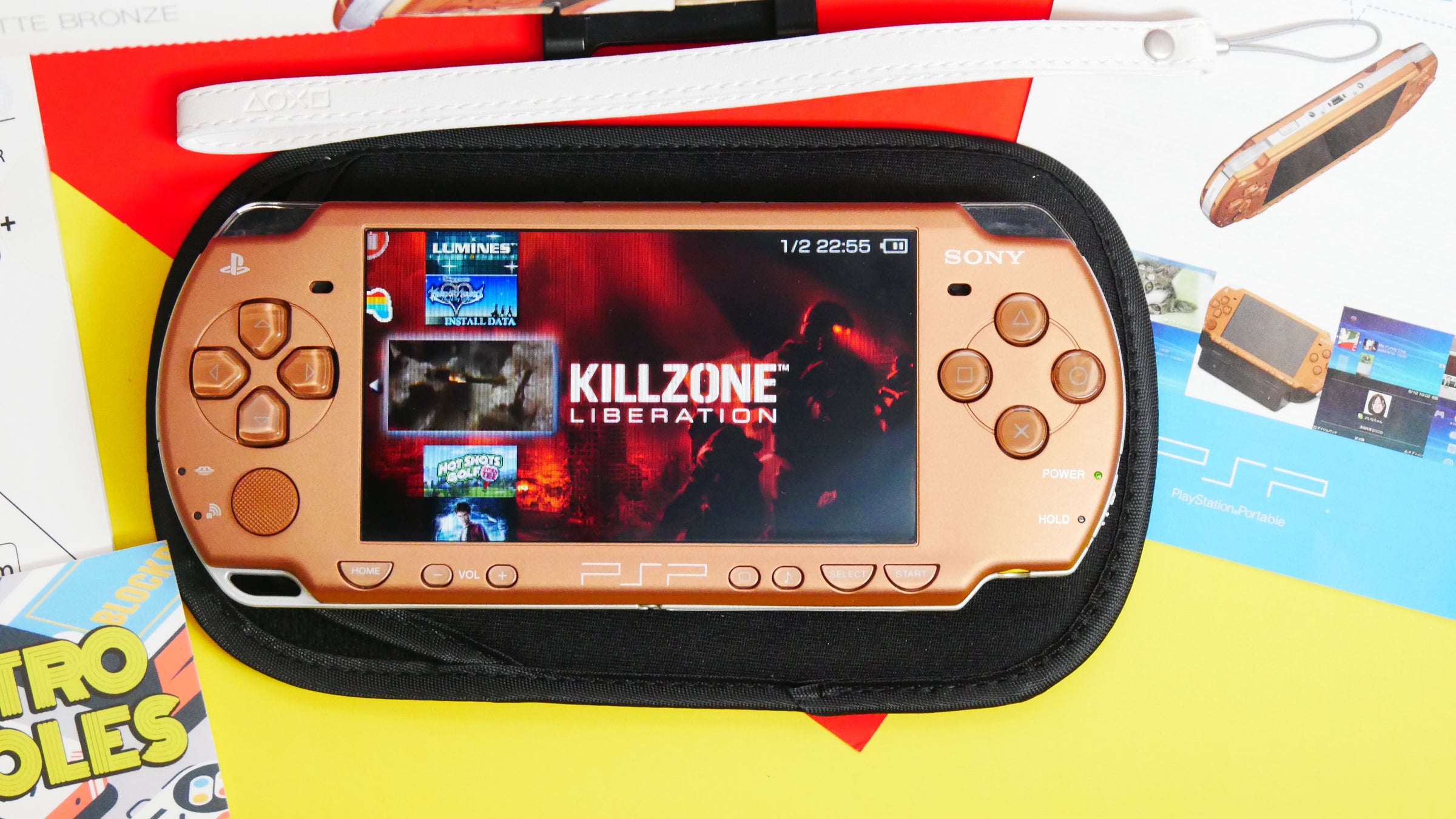 Sony PlayStation Portable PSP 2000 Matte Bronze with box | Raretro