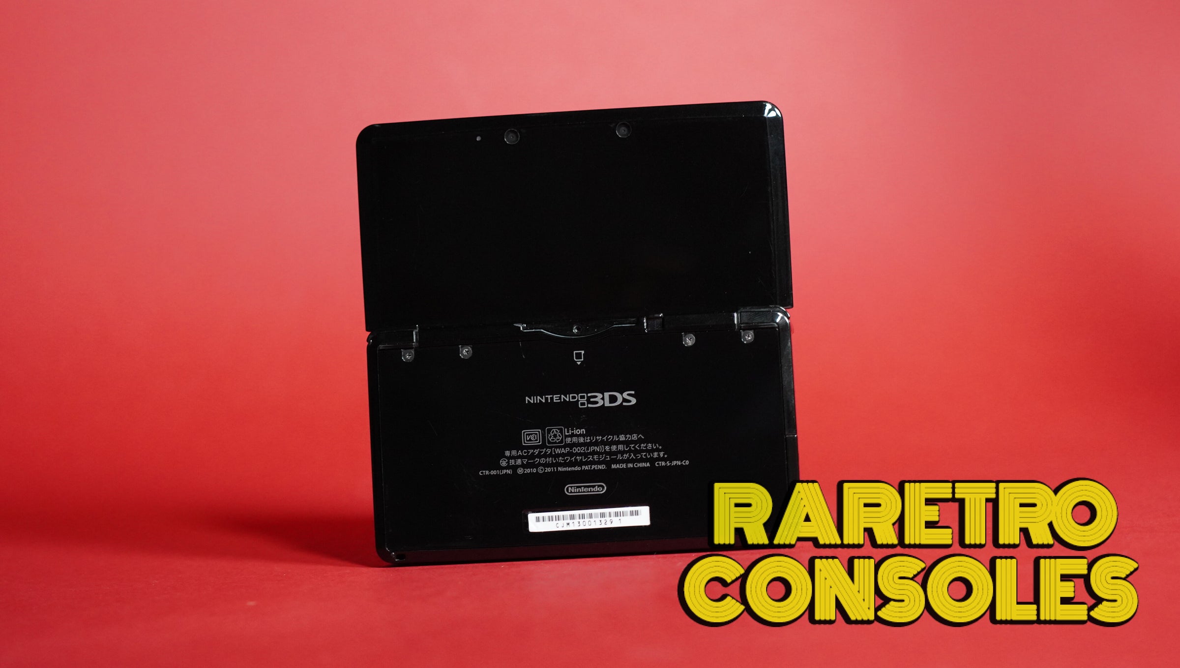 Gloss Clear Black Nintendo 3DS with Box | Raretro Consoles