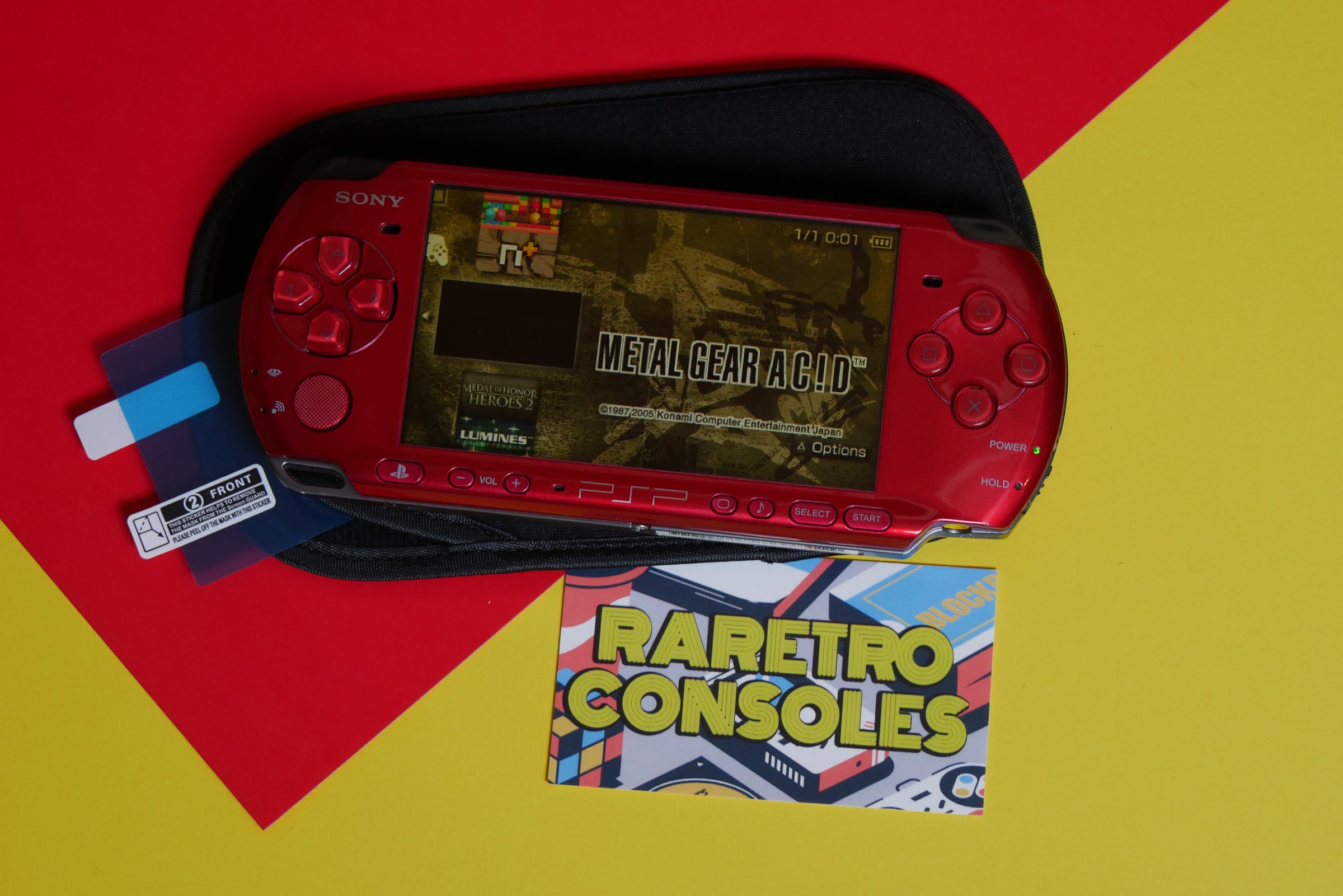 Sony PlayStation Portable PSP 3000 Carnival Red Console | Raretro
