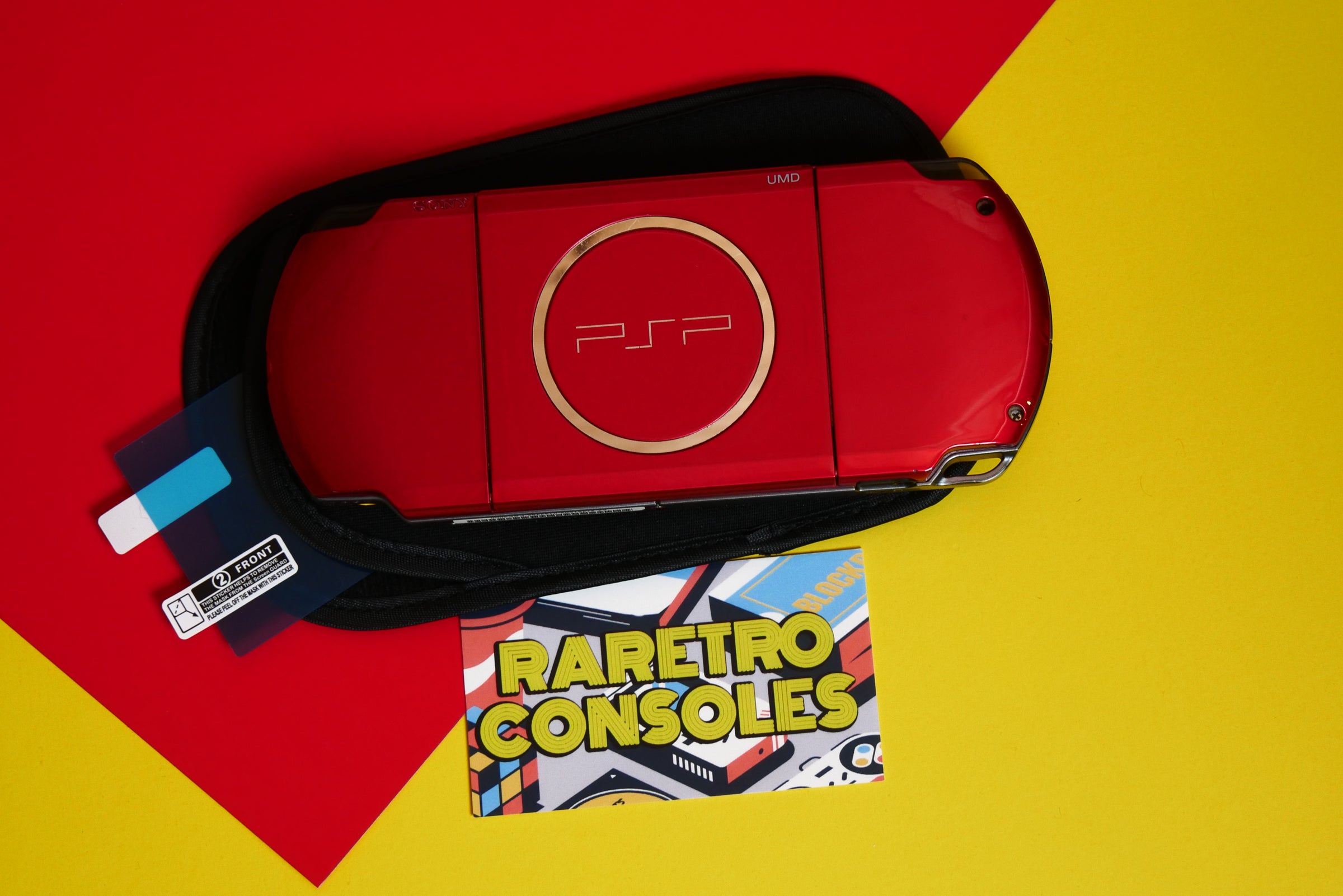 Sony PlayStation Portable PSP 3000 Carnival Red Console | Raretro