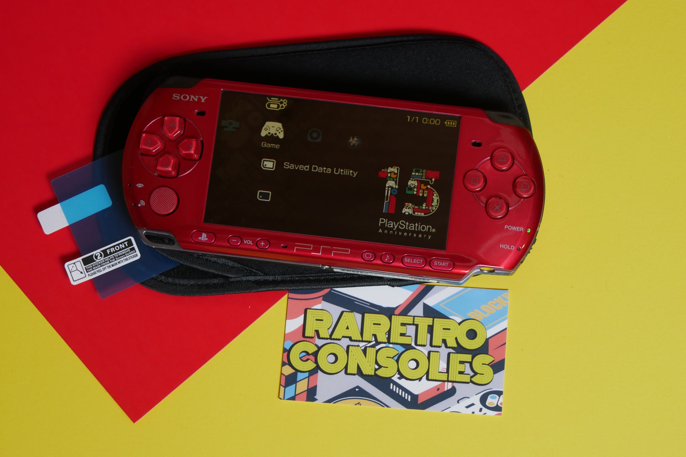 Sony PlayStation Portable PSP 3000 Carnival Red Console | Raretro