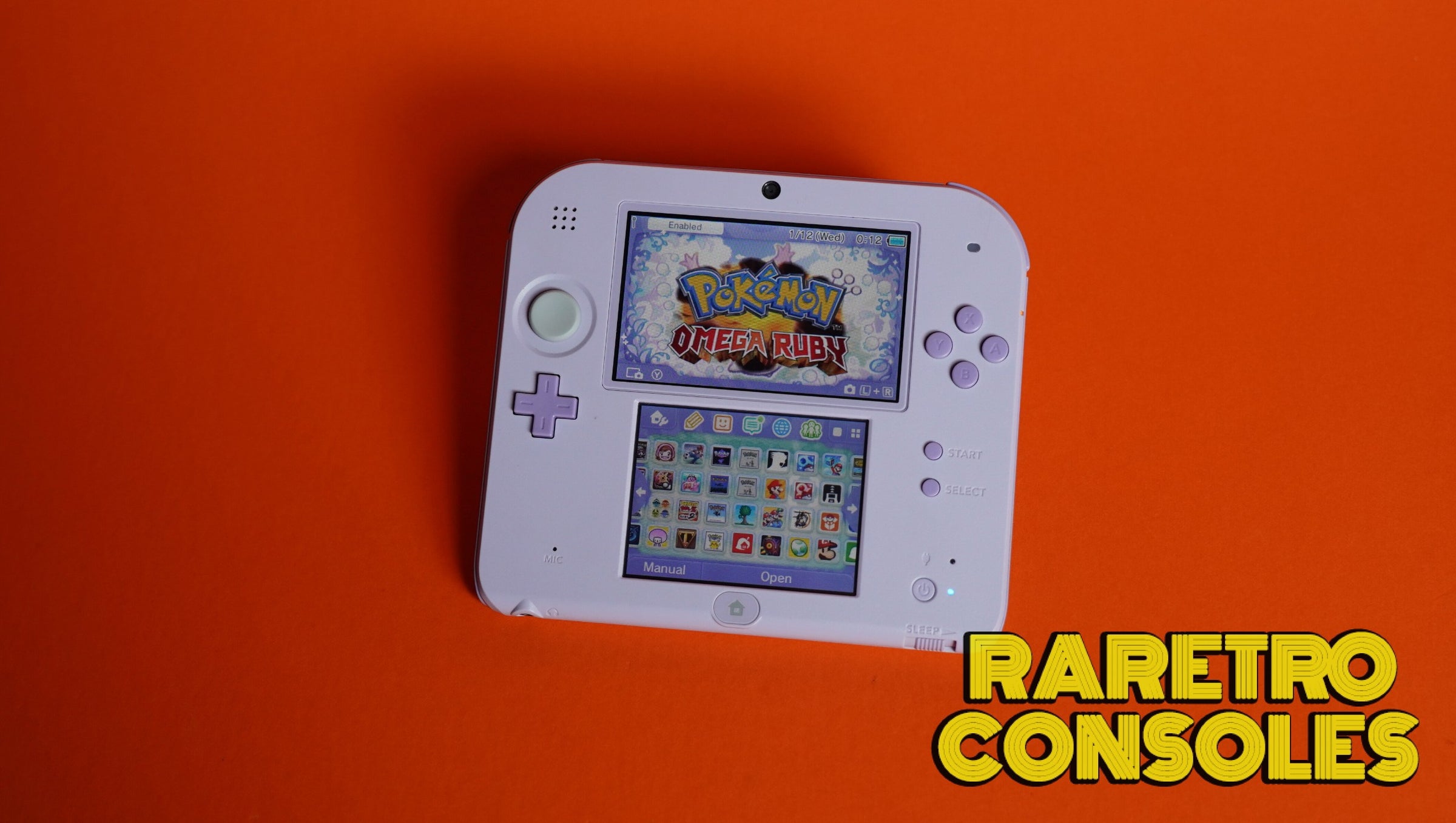 7-152【極美品】ニンテンドー2DS ラベンダー Lavender Nintendo 2DS - Purple Japanese Exclusive | Raretro Consoles