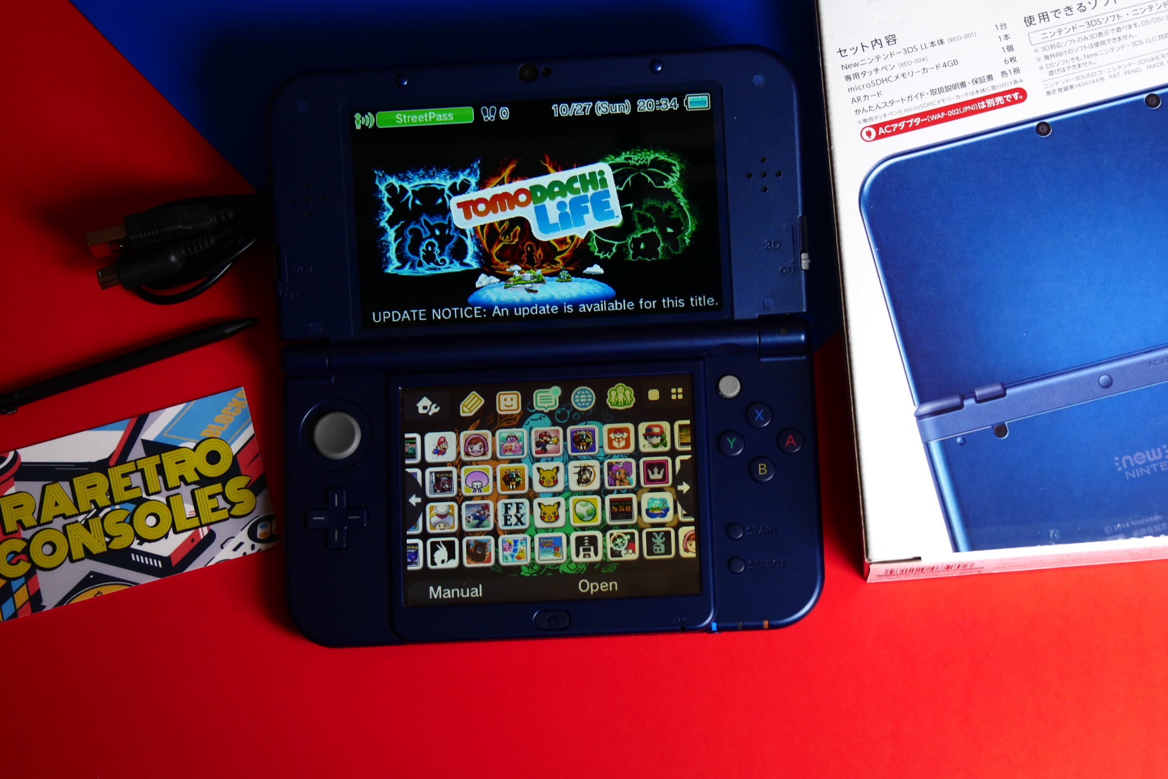 Nintendo New 3DS XL in Metallic Blue with Box | Raretro Consoles