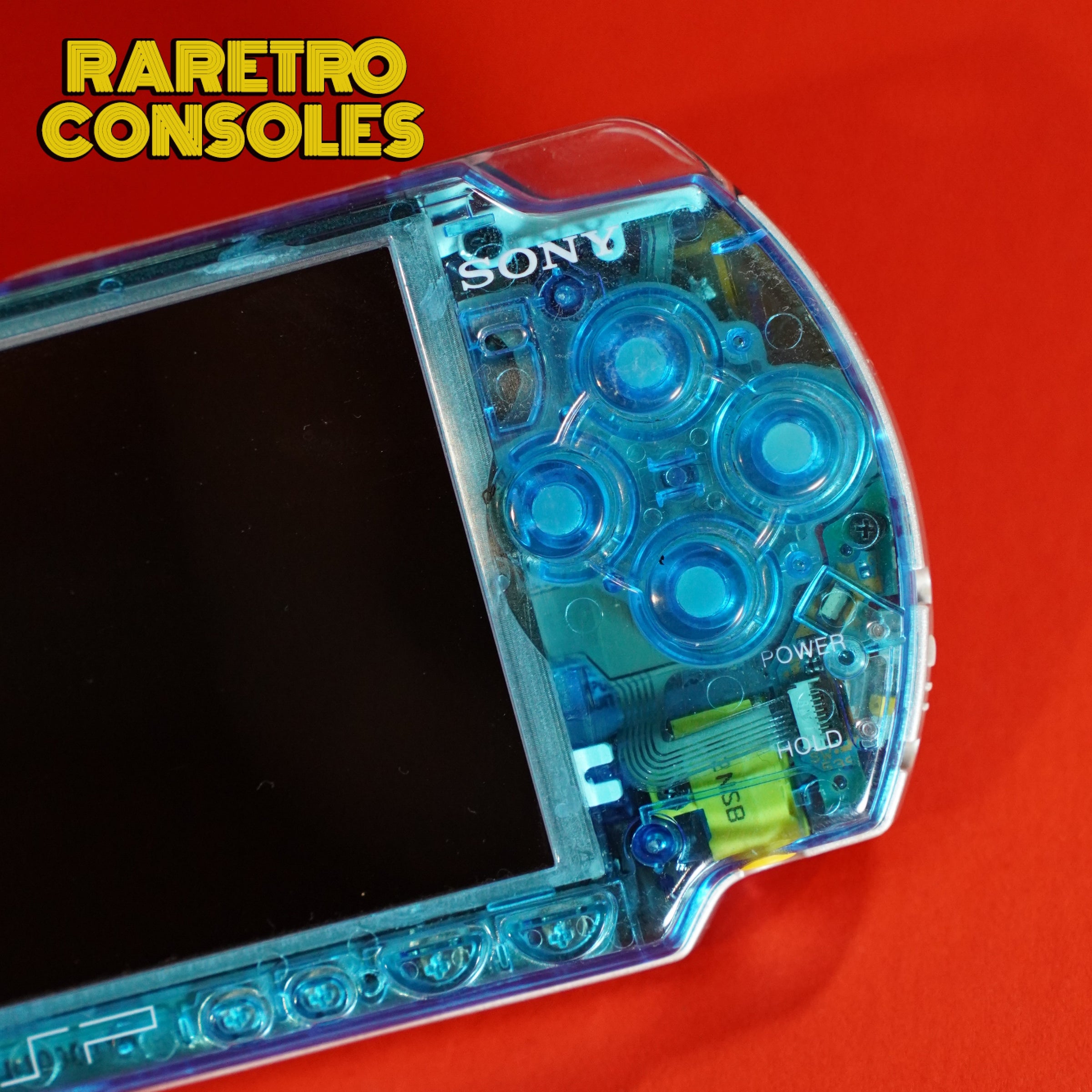 Transparent Clear Blue Sony PlayStation PSP 3000 | Raretro Consoles