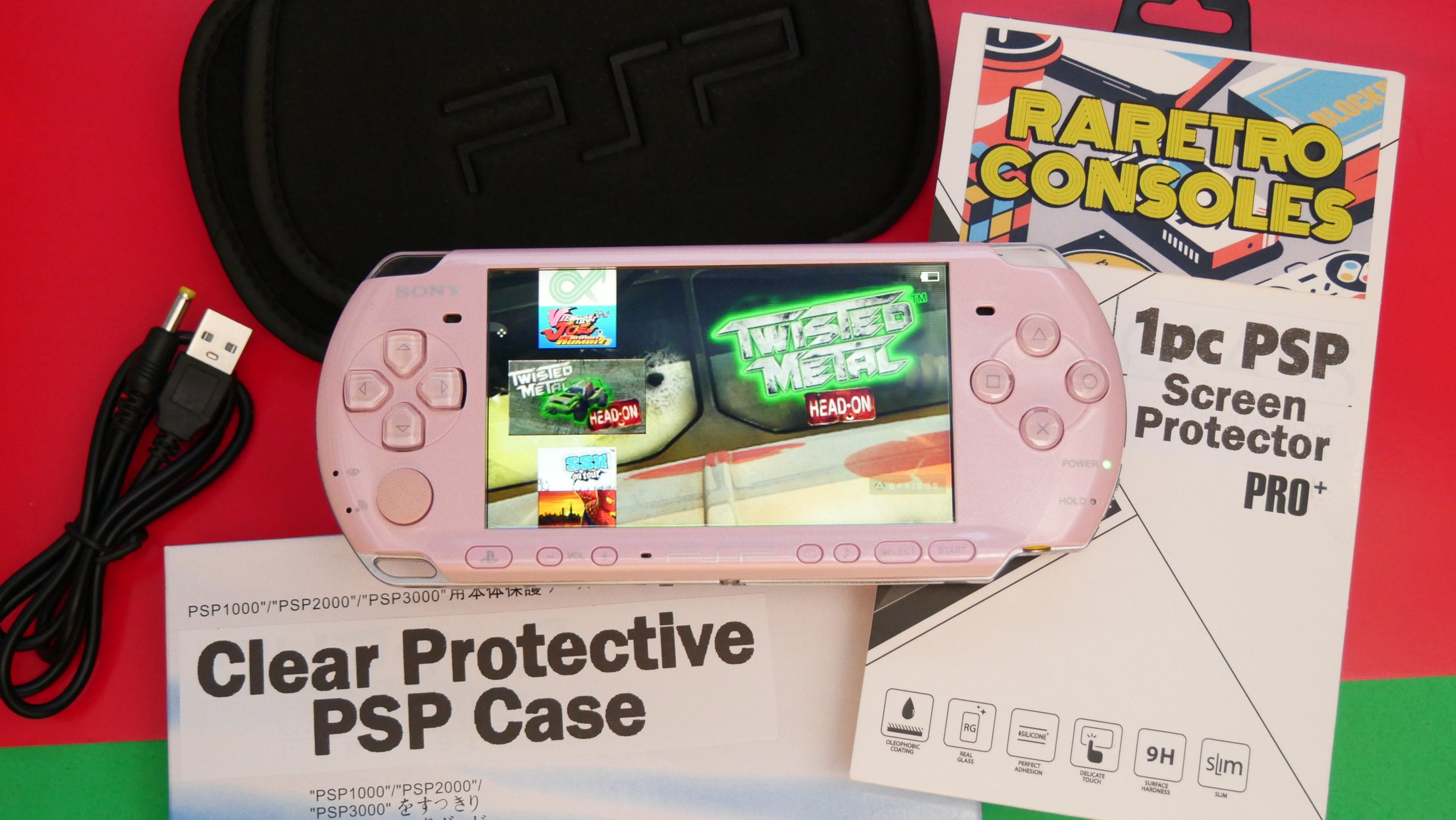 Sony PlayStation Portable PSP 3000 Blossom Pink Slim
